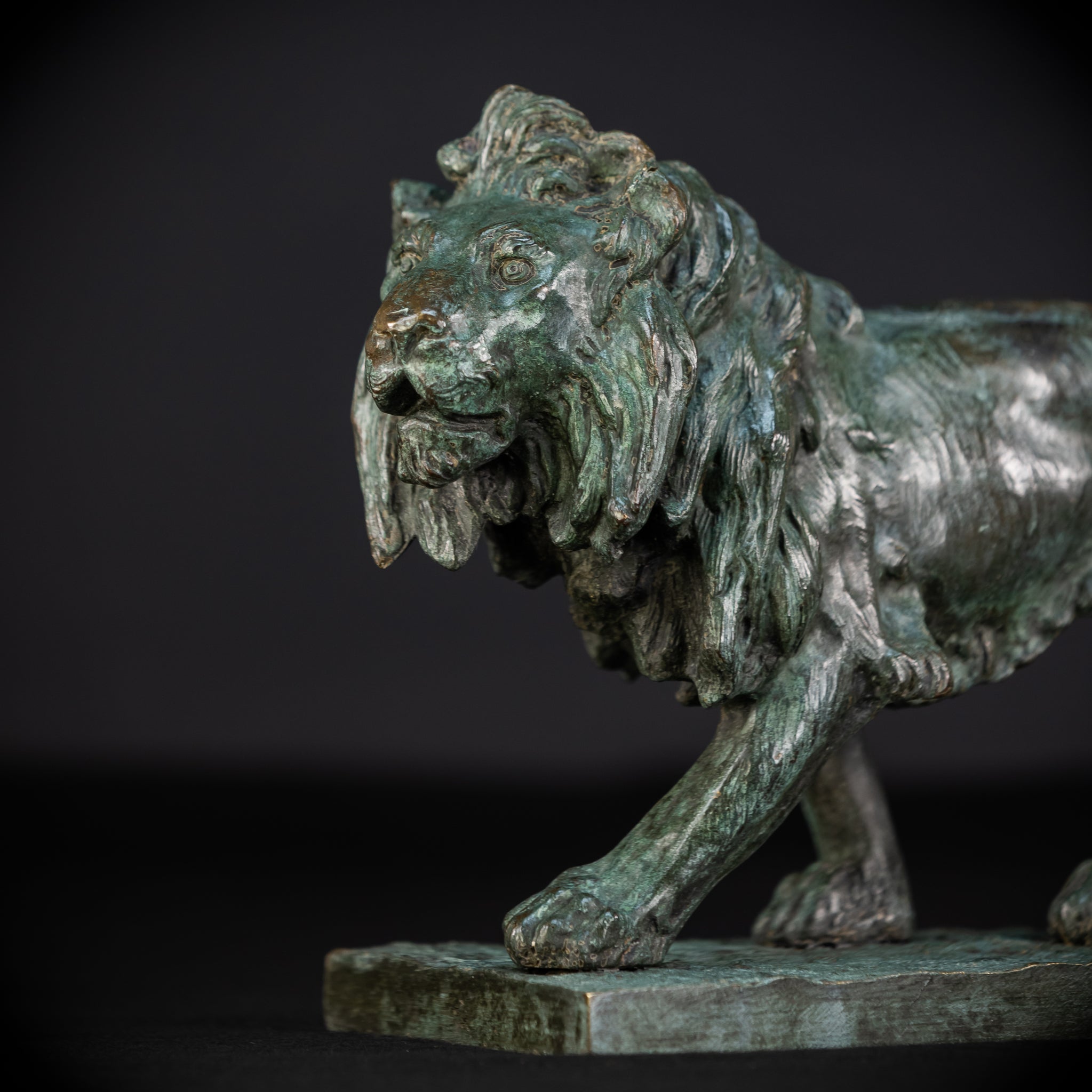 Bronze Lion Statue by Clovis-Edmond Masson | Antique
