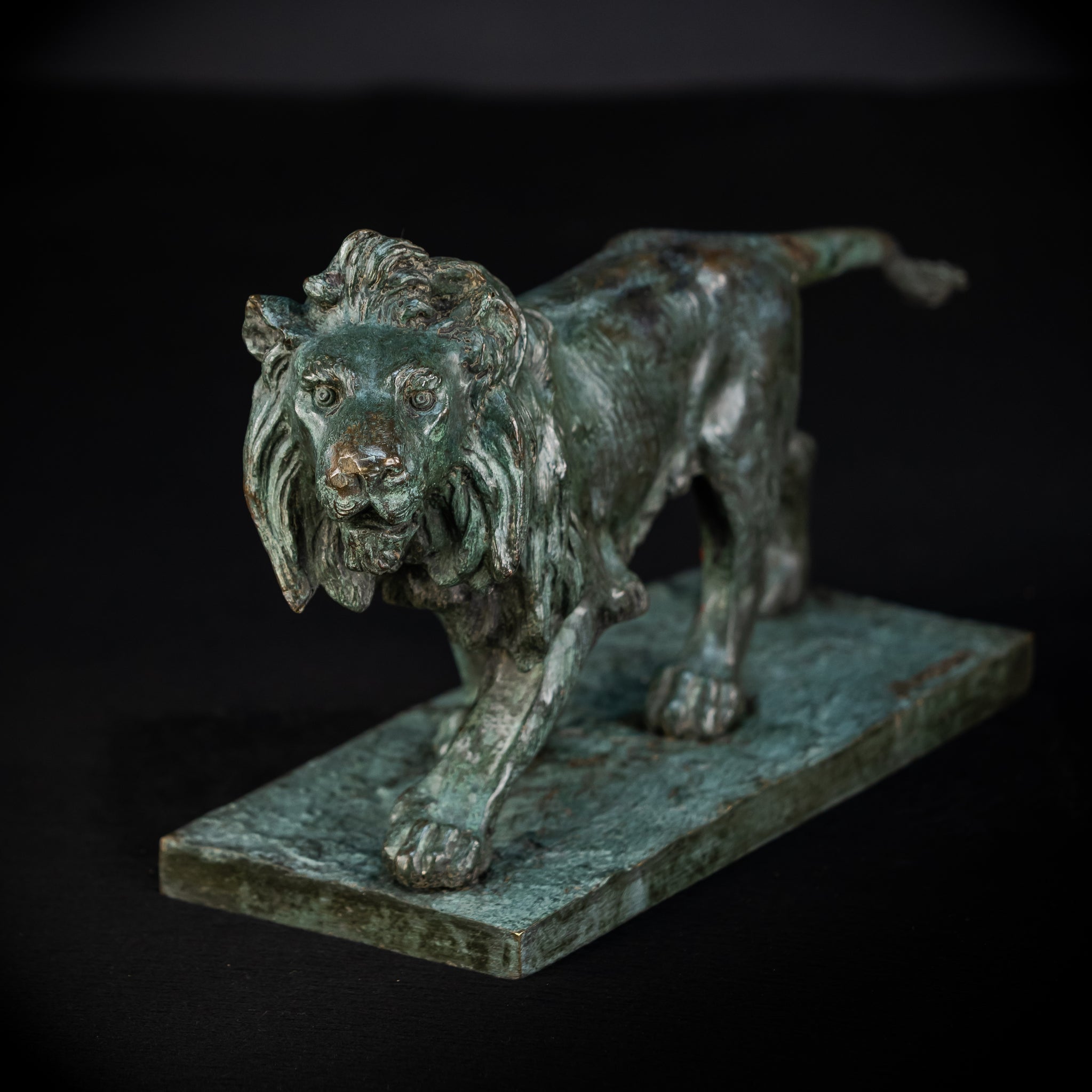 Bronze Lion Statue by Clovis-Edmond Masson | Antique