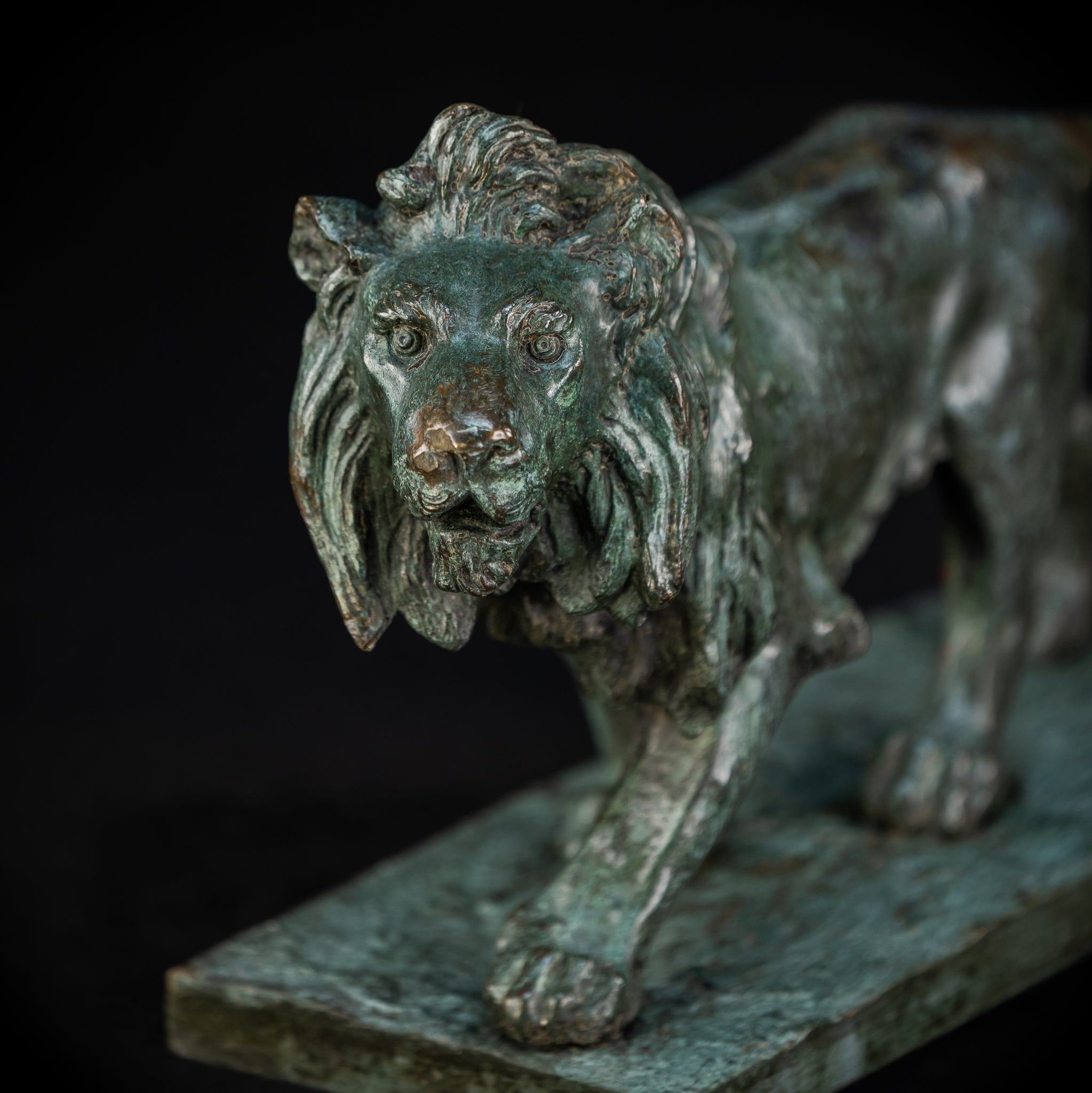 Bronze Lion Statue by Clovis-Edmond Masson | Antique