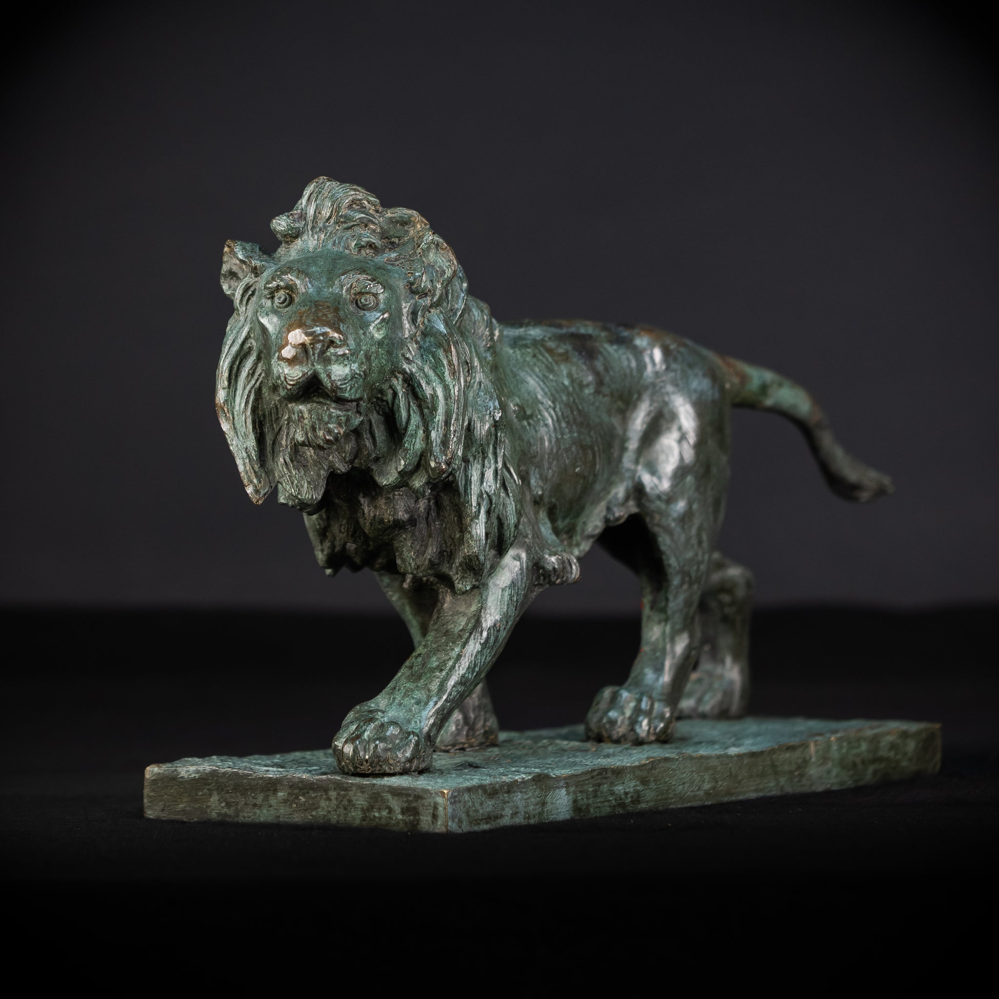 Bronze Lion Statue by Clovis-Edmond Masson | Antique