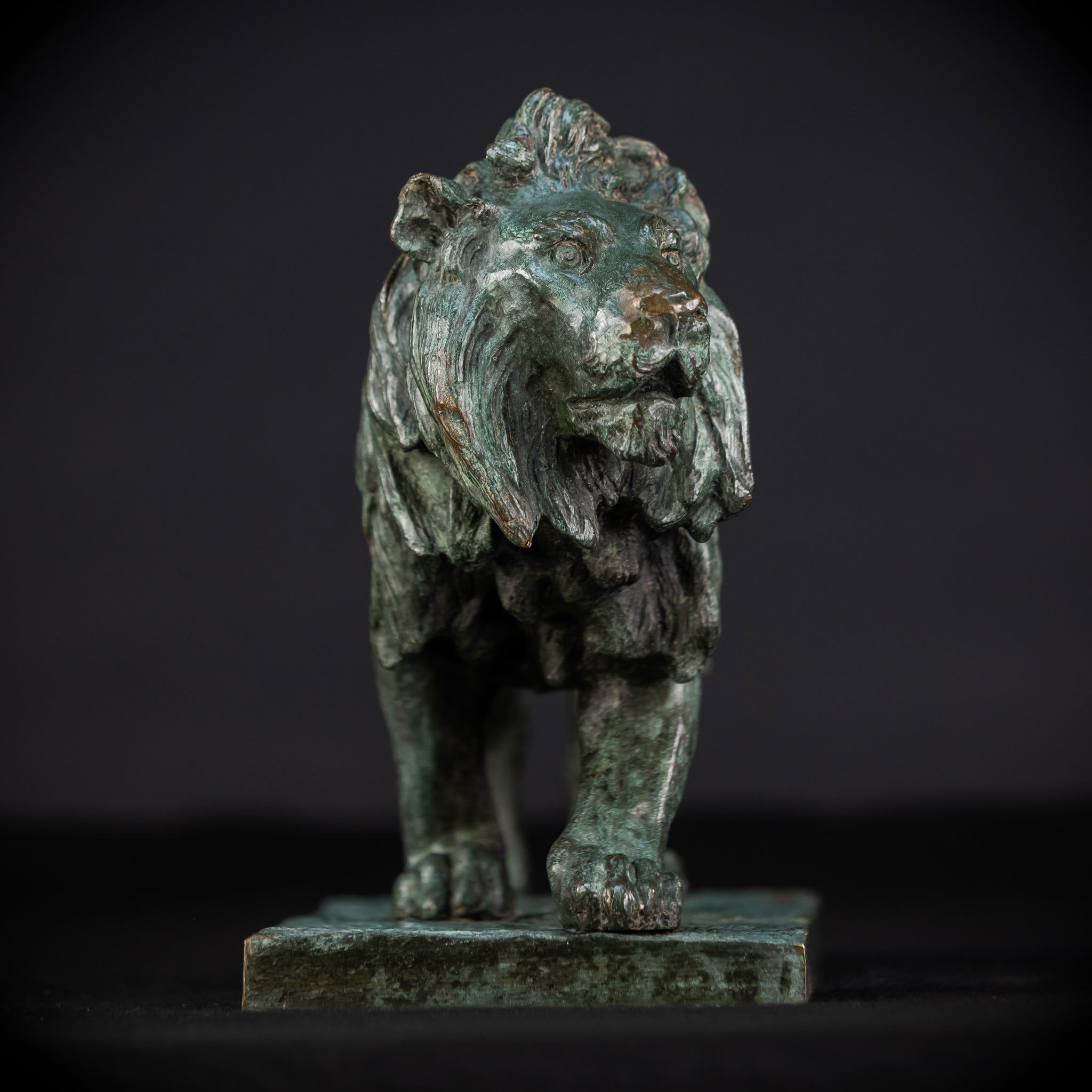 Bronze Lion Statue by Clovis-Edmond Masson | Antique