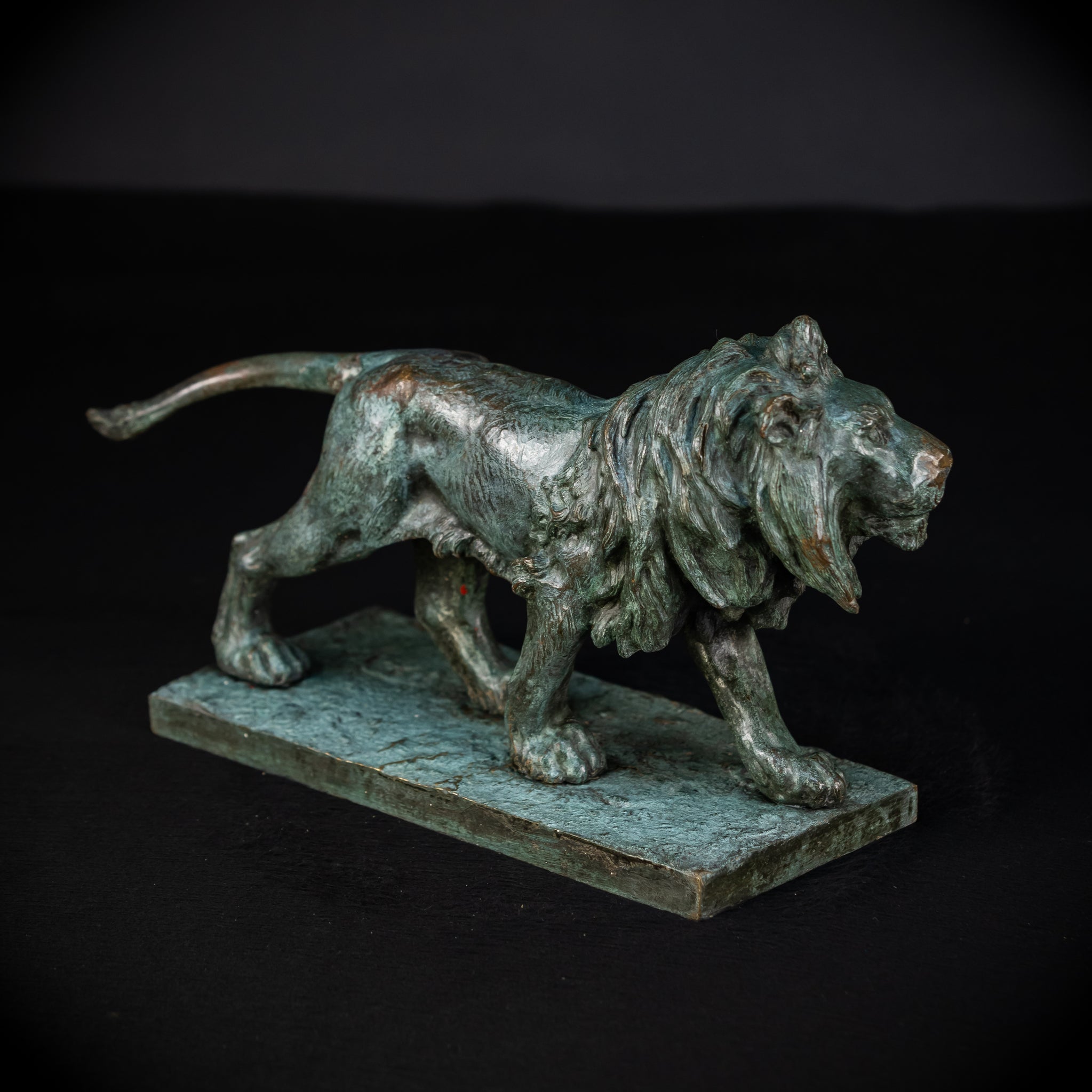 Bronze Lion Statue by Clovis-Edmond Masson | Antique