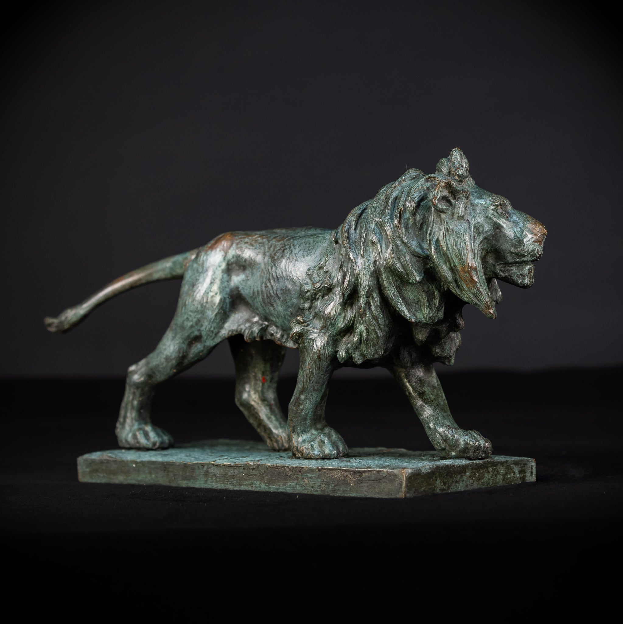 Bronze Lion Statue by Clovis-Edmond Masson | Antique