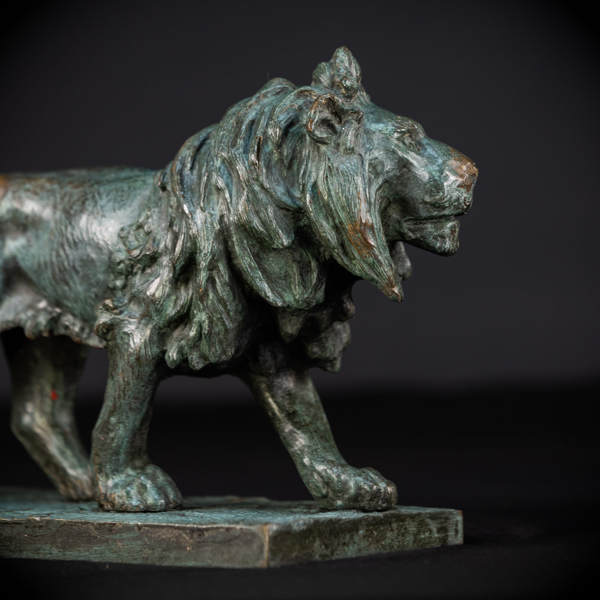 Bronze Lion Statue by Clovis-Edmond Masson | Antique