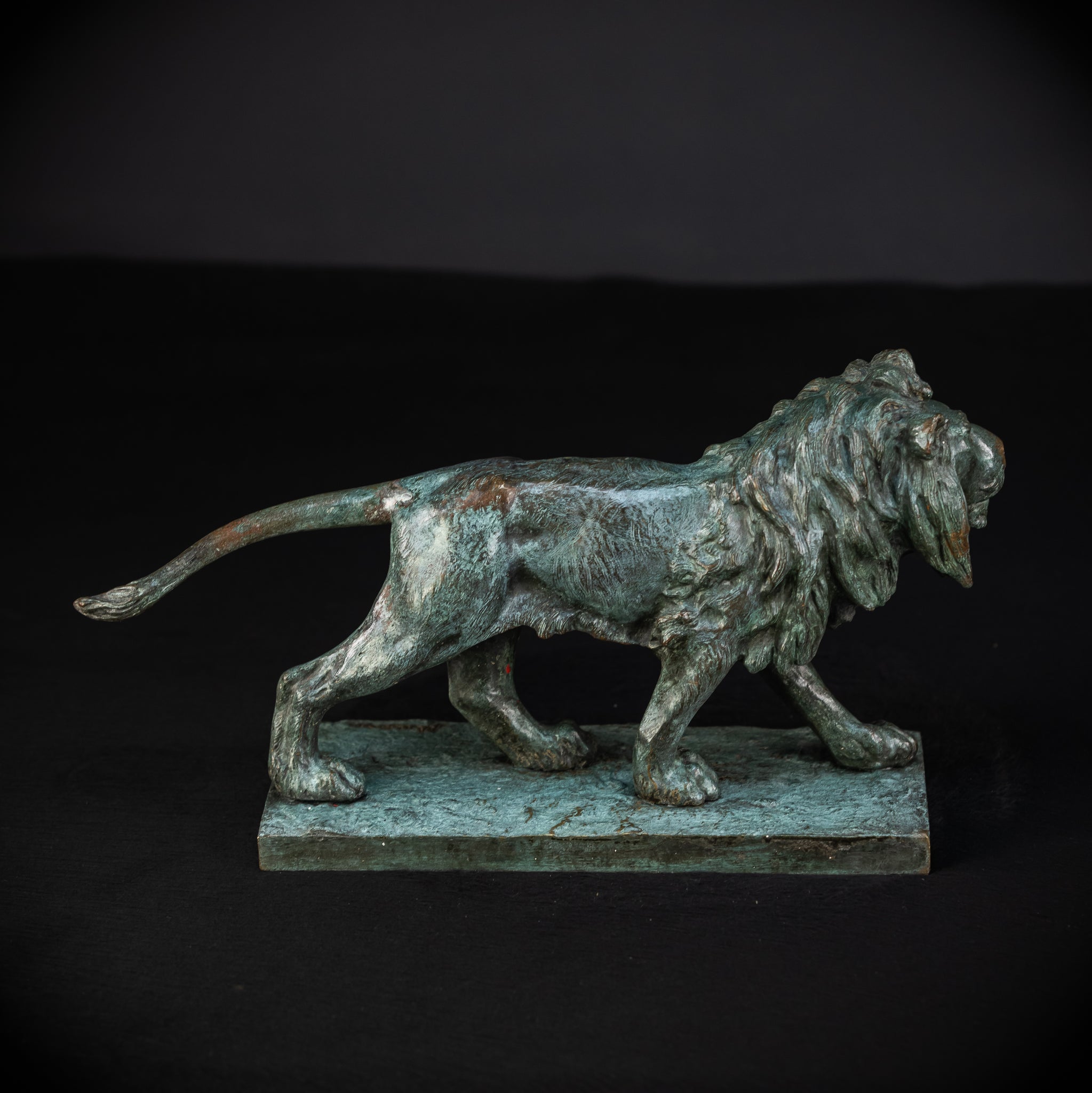 Bronze Lion Statue by Clovis-Edmond Masson | Antique