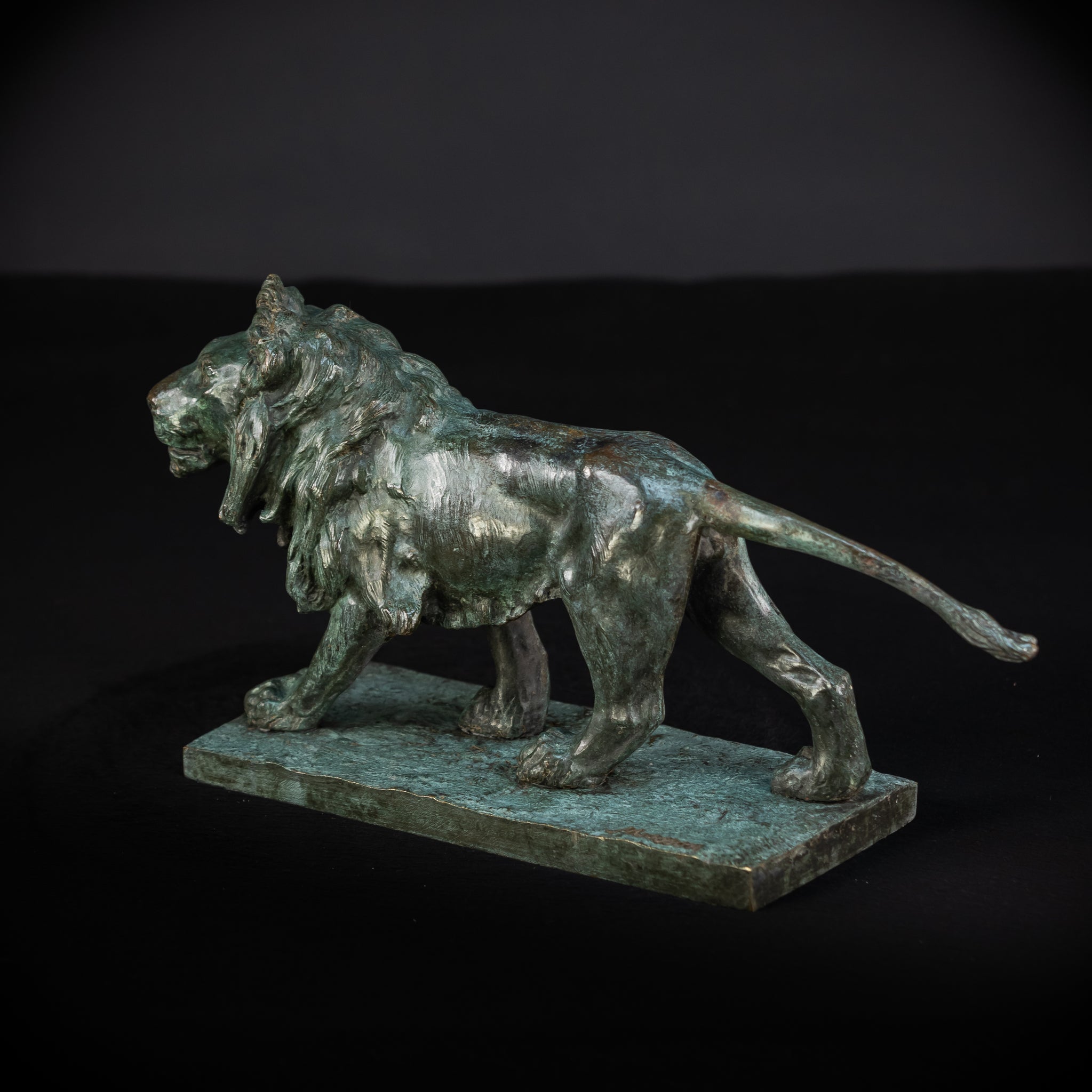 Bronze Lion Statue by Clovis-Edmond Masson | Antique