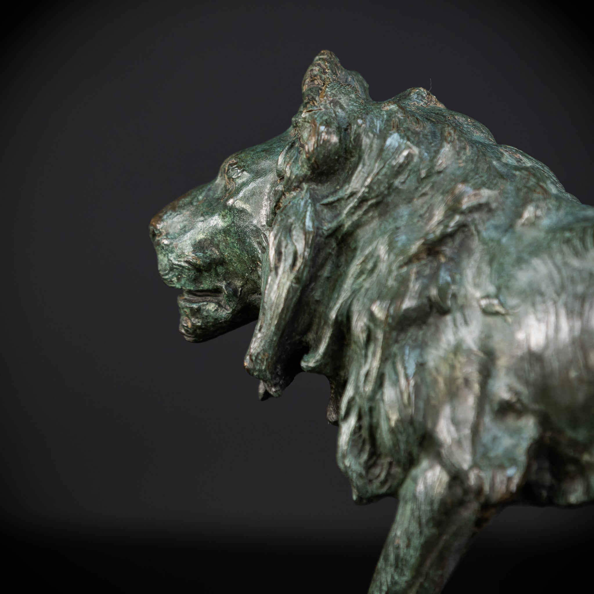 Bronze Lion Statue by Clovis-Edmond Masson | Antique