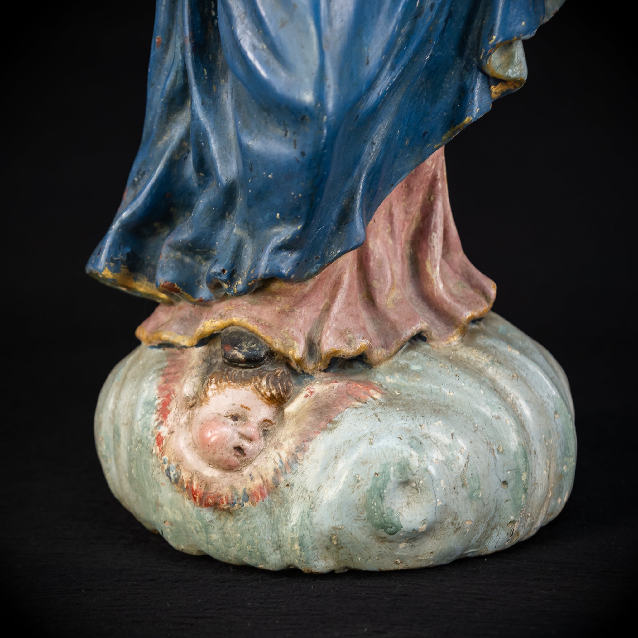 Virgin Mary Child Jesus | Baroque 1700s | 19.7”