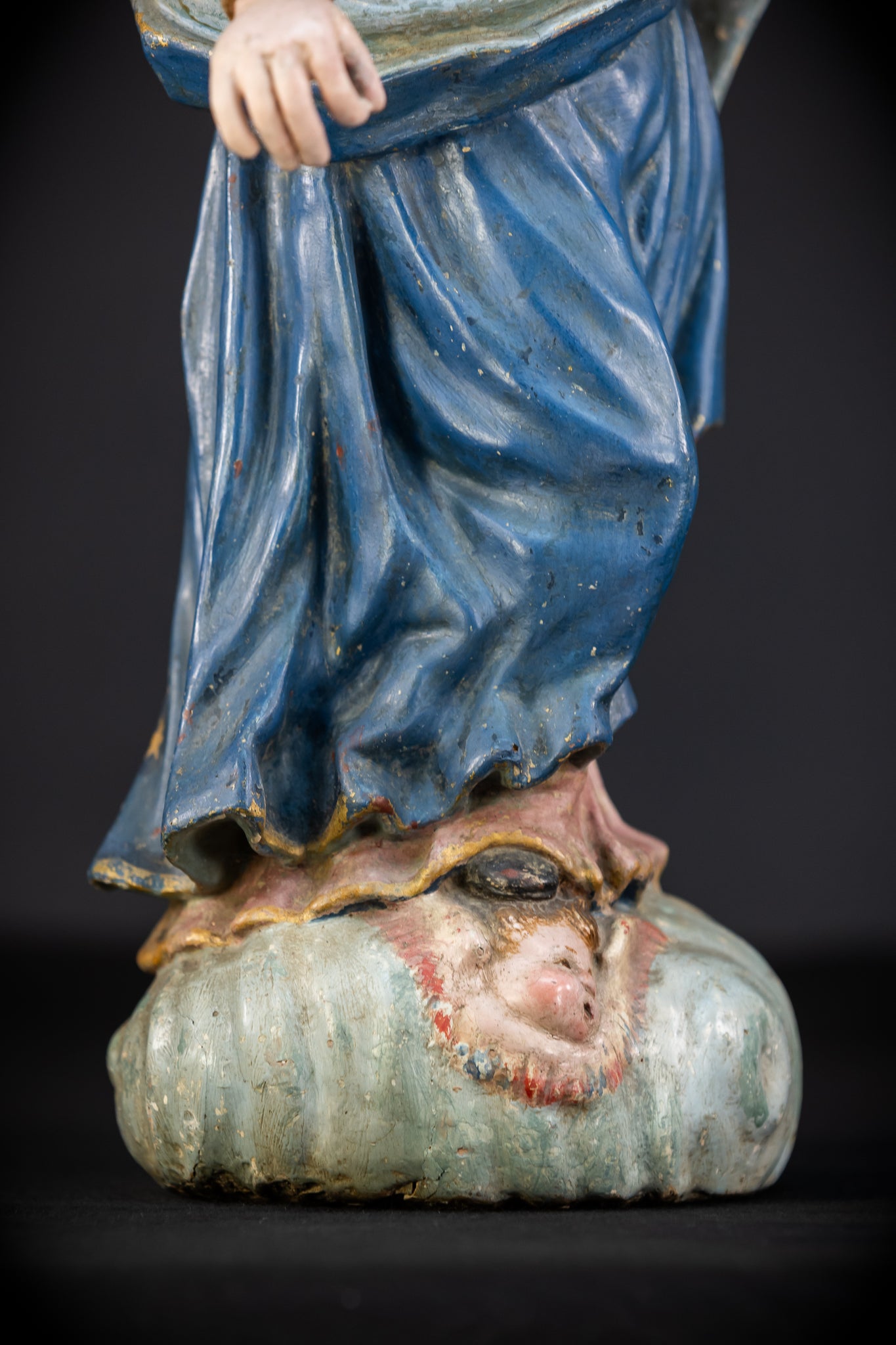 Virgin Mary Child Jesus | Baroque 1700s | 19.7”
