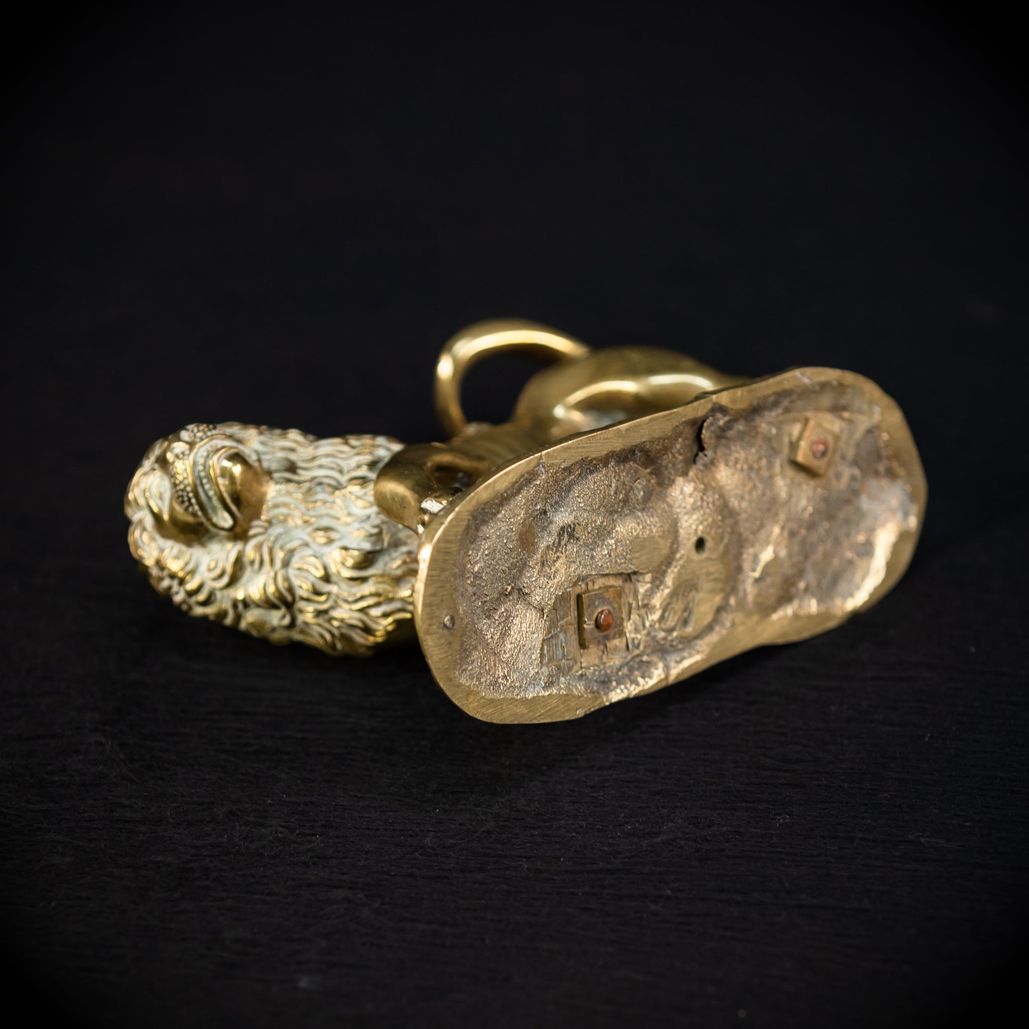 Bronze Lion Statue | Antique 1700s | 4.7"/ 12 cm