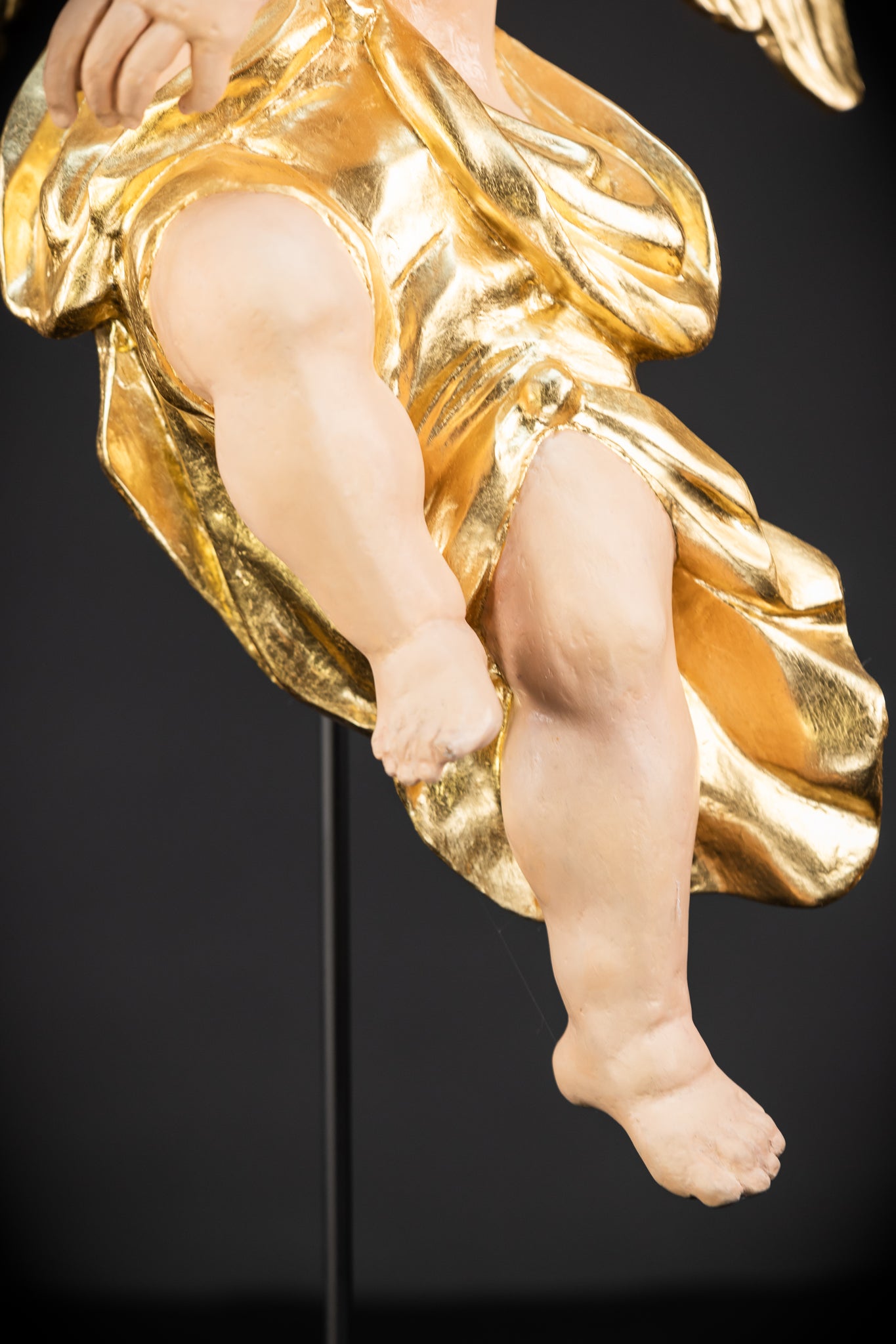 Angel Statues Pair | 2 Wooden Archangel 24"
