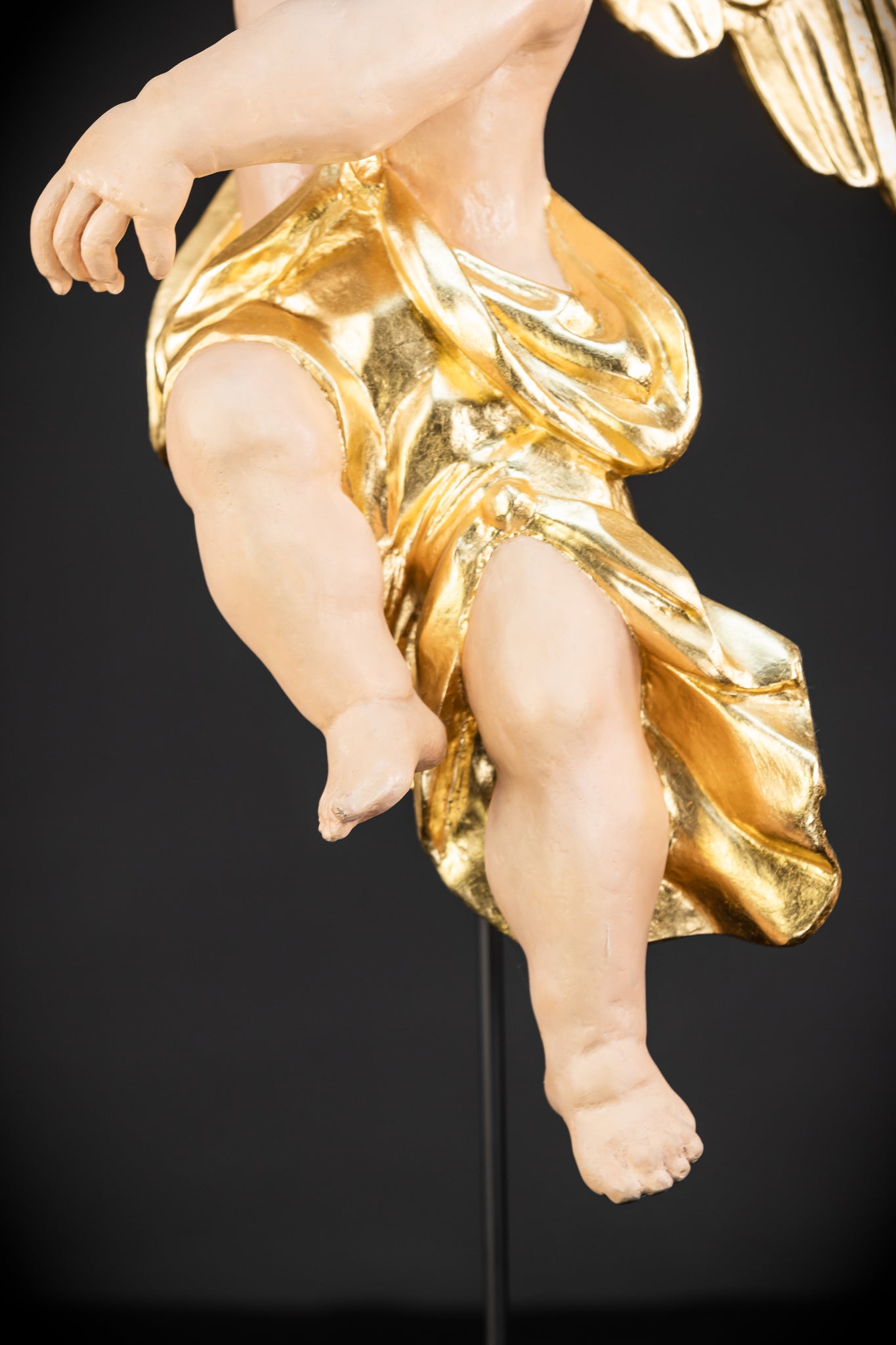 Angel Statues Pair | 2 Wooden Archangel 24"