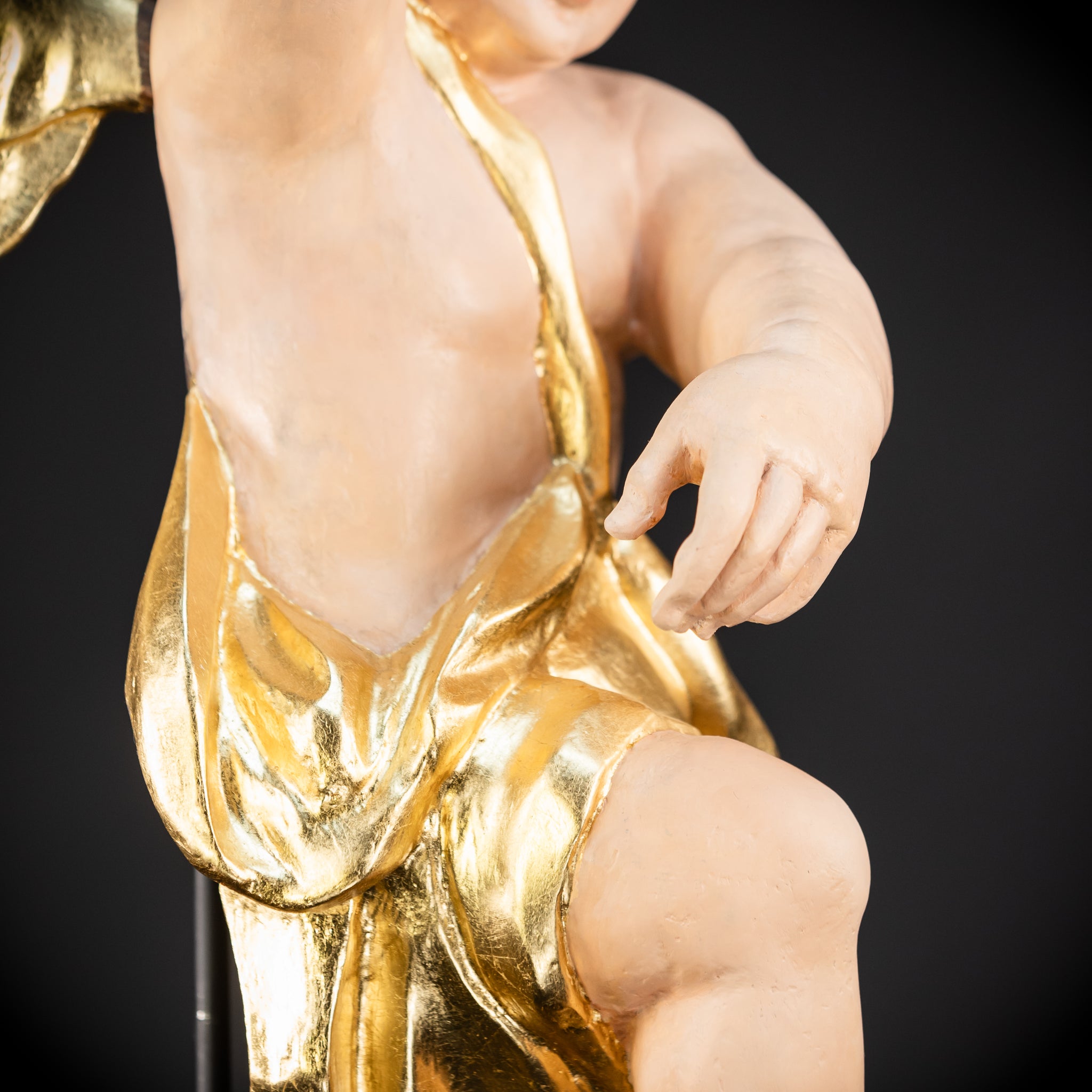 Angel Statues Pair | 2 Wooden Archangel 24"