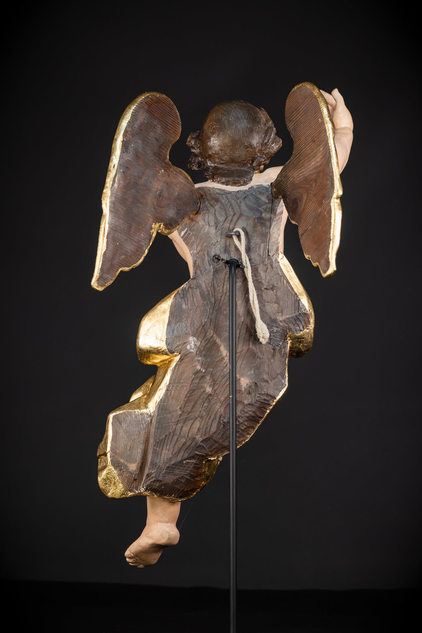 Angel Statues Pair | 2 Wooden Archangel 24"