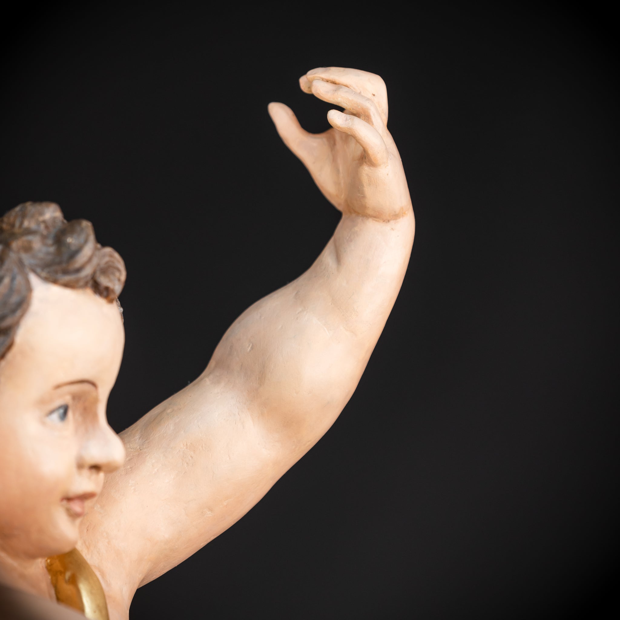 Angel Statues Pair | 2 Wooden Archangel 24"