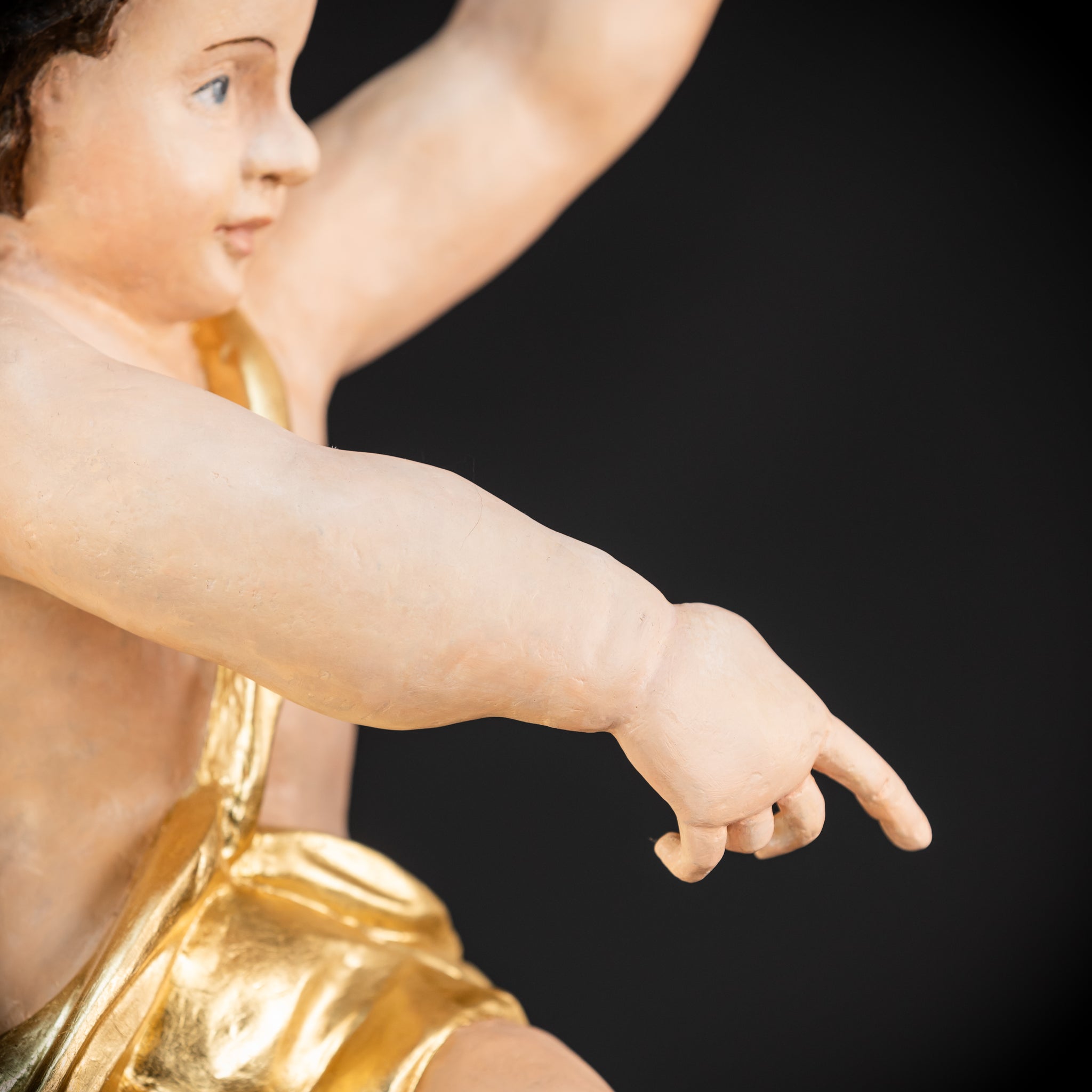 Angel Statues Pair | 2 Wooden Archangel 24"