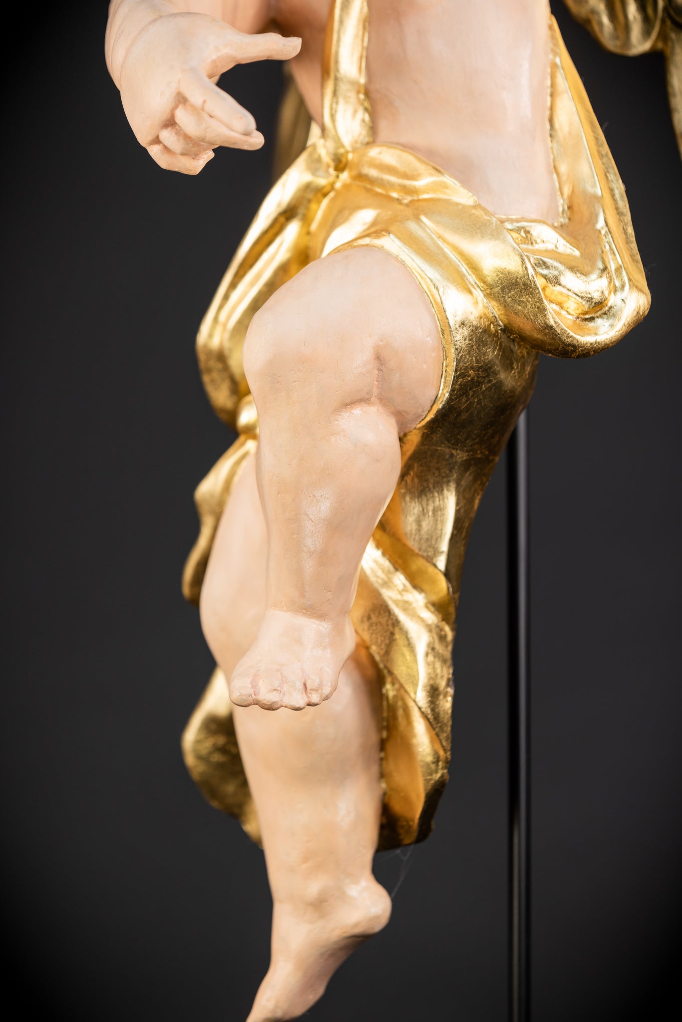 Angel Statues Pair | 2 Wooden Archangel 24"