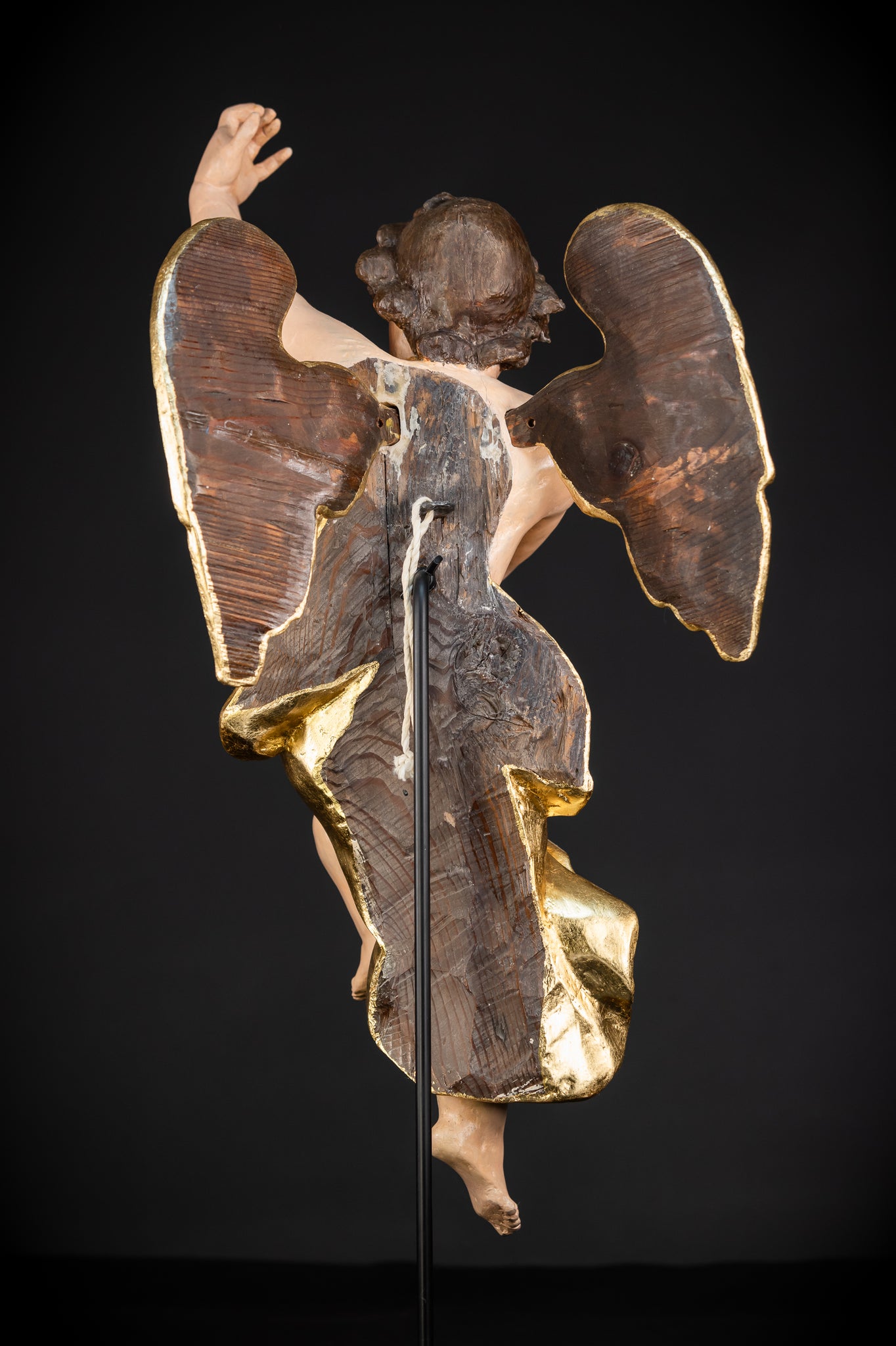 Angel Statues Pair | 2 Wooden Archangel 24"