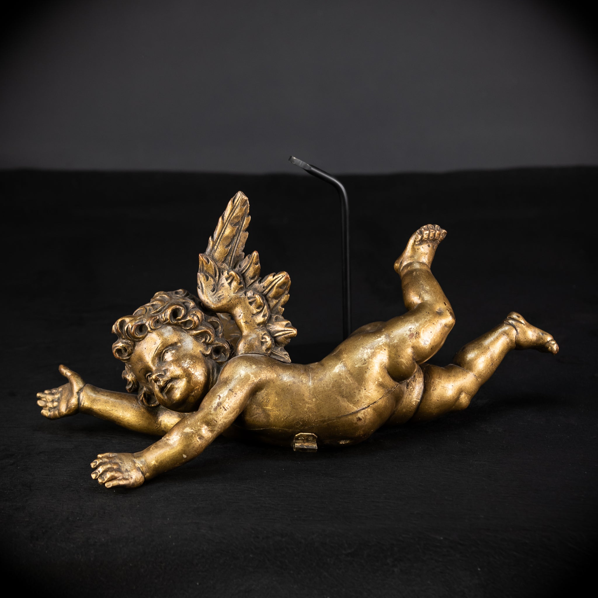 Set of Three Angel Statues | 1800s Antique | 18.9"