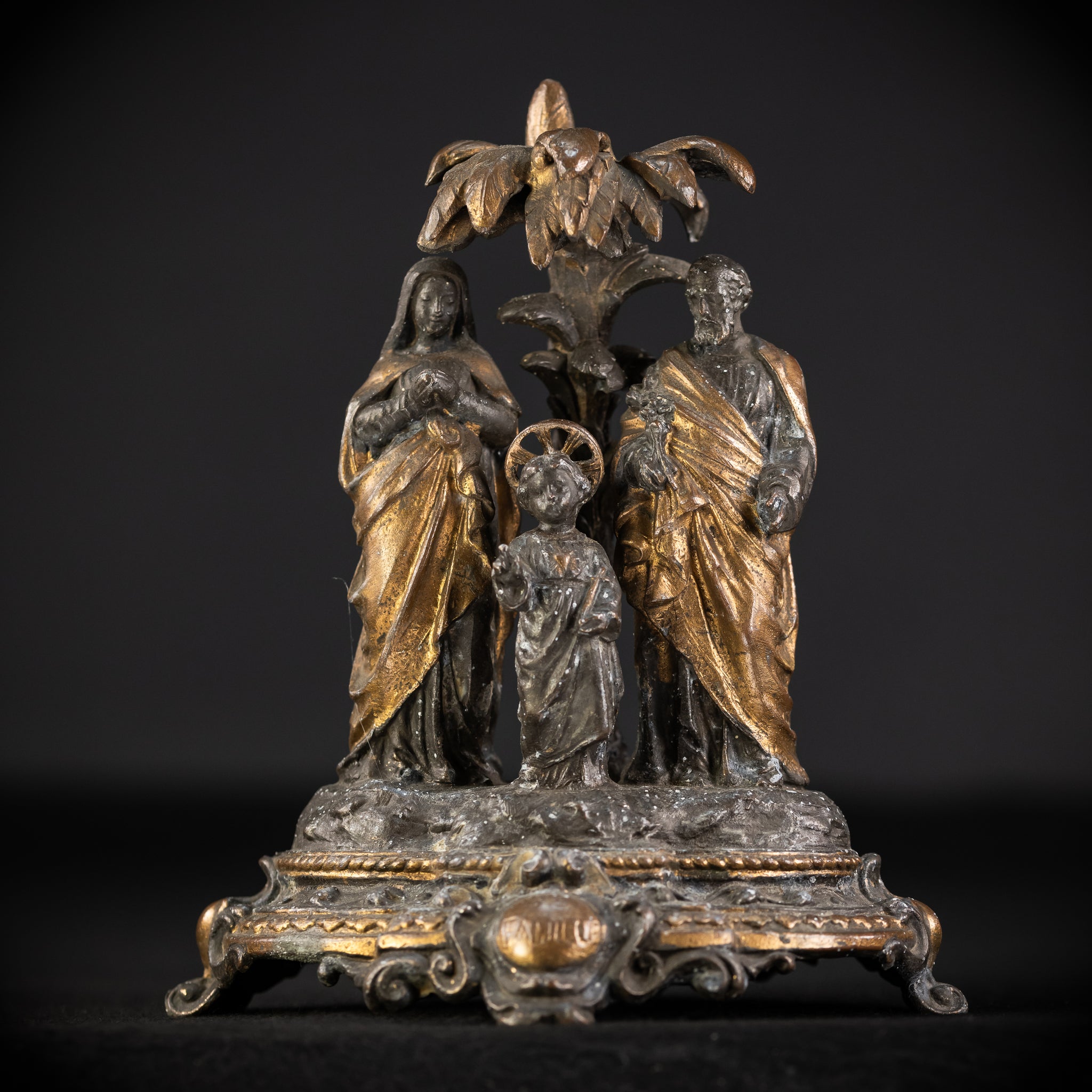 Holy Family Metal Antique Statue