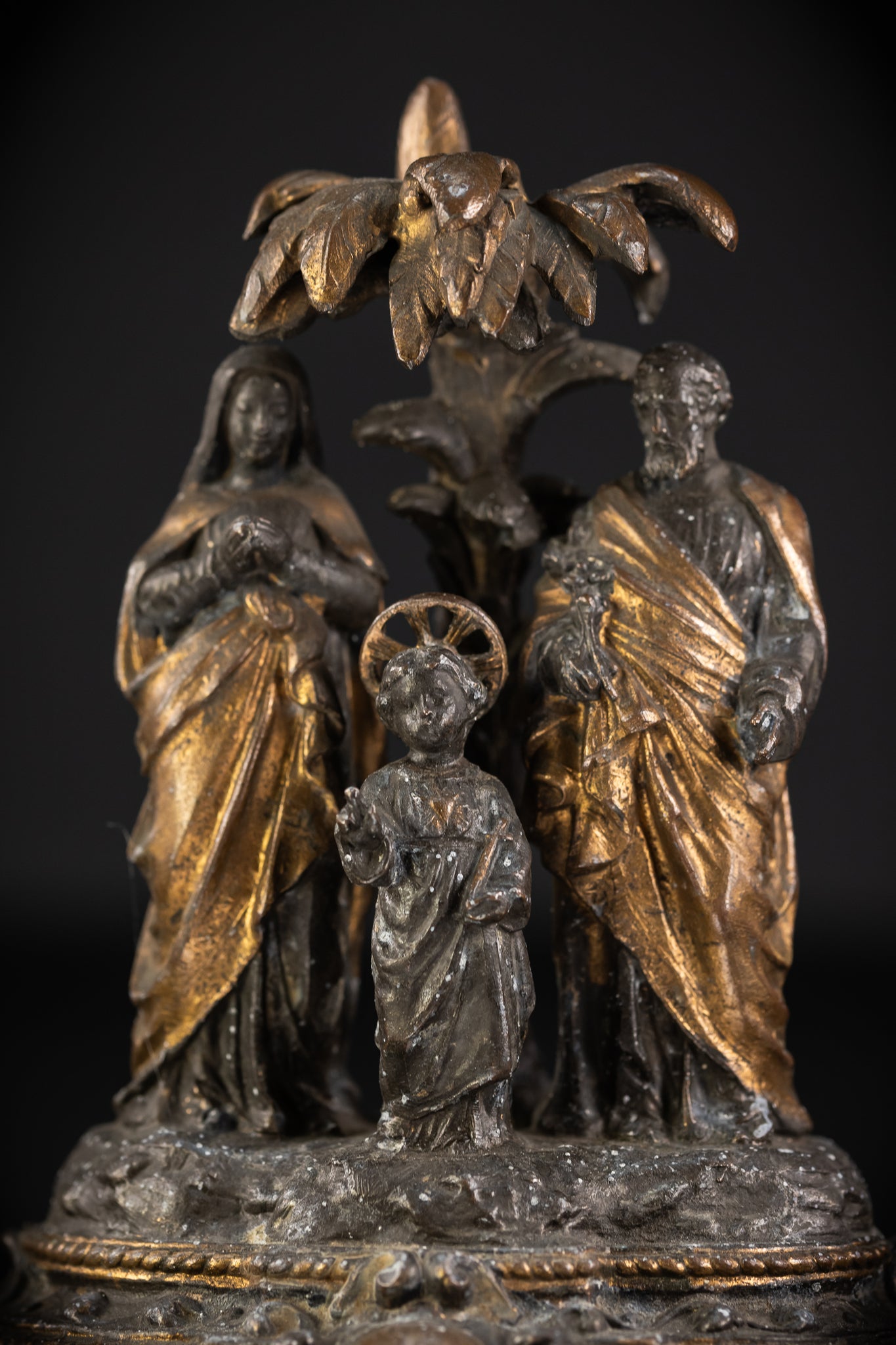 Holy Family Metal Antique Statue