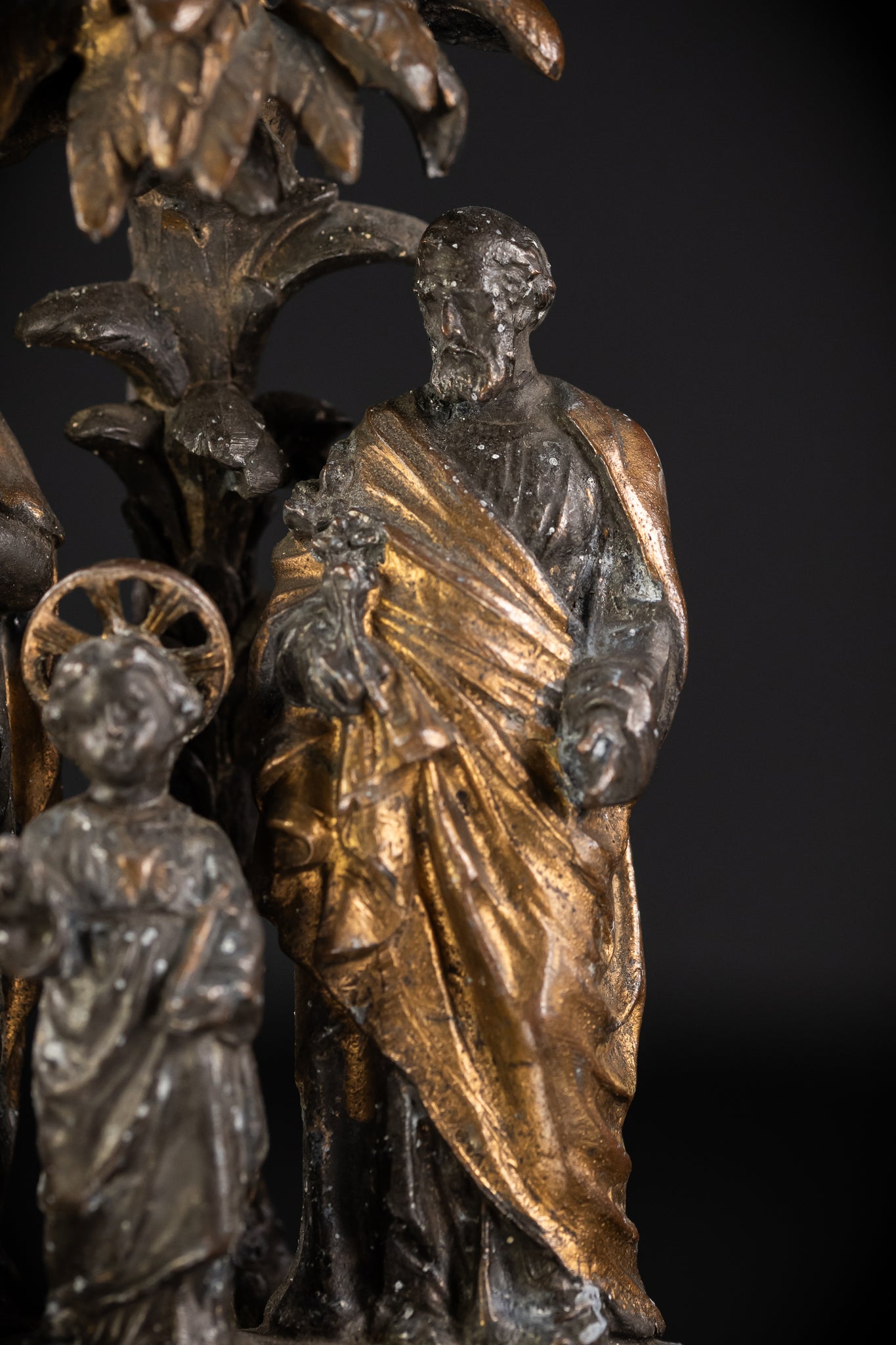 Holy Family Metal Antique Statue