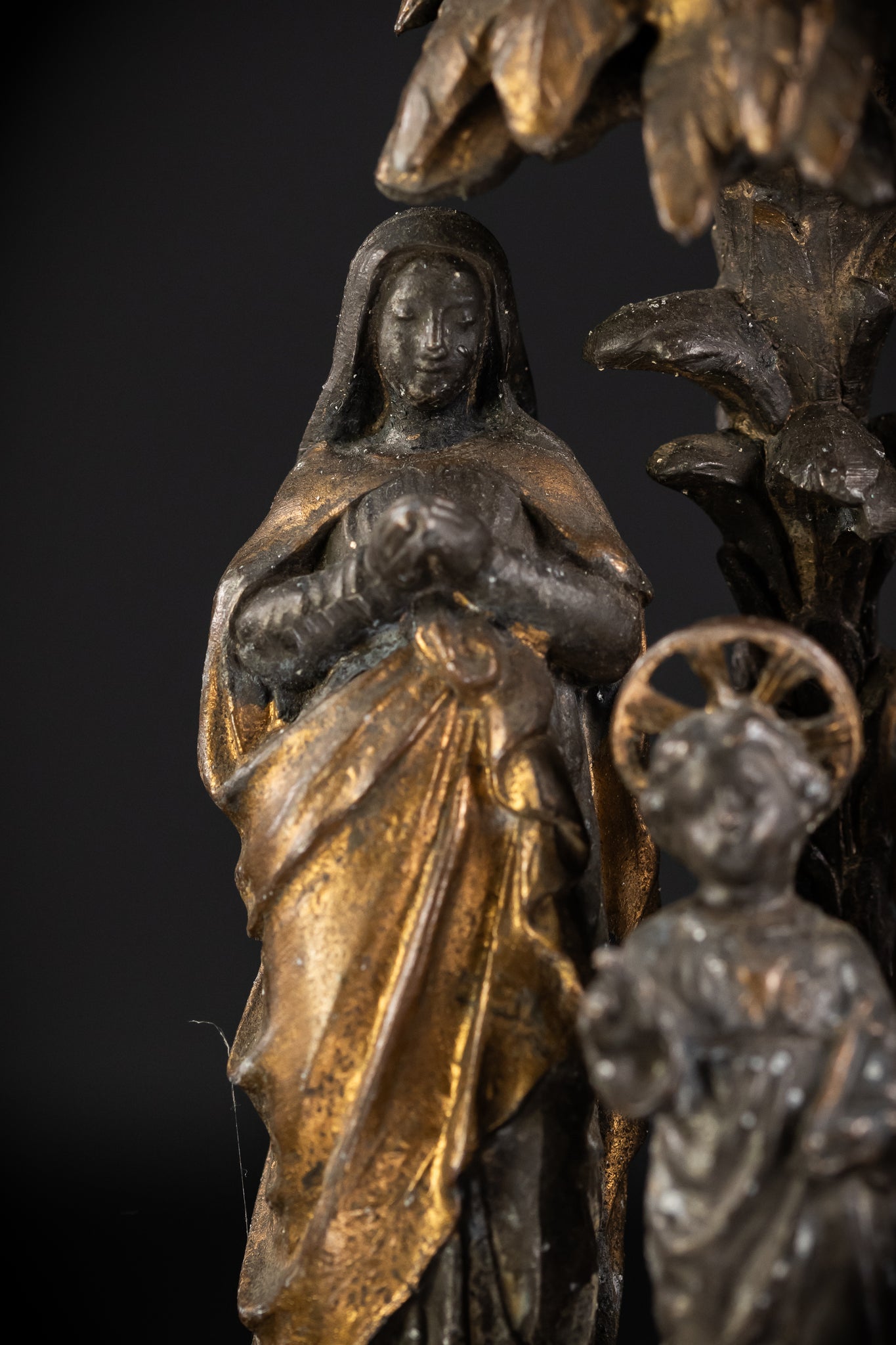 Holy Family Metal Antique Statue