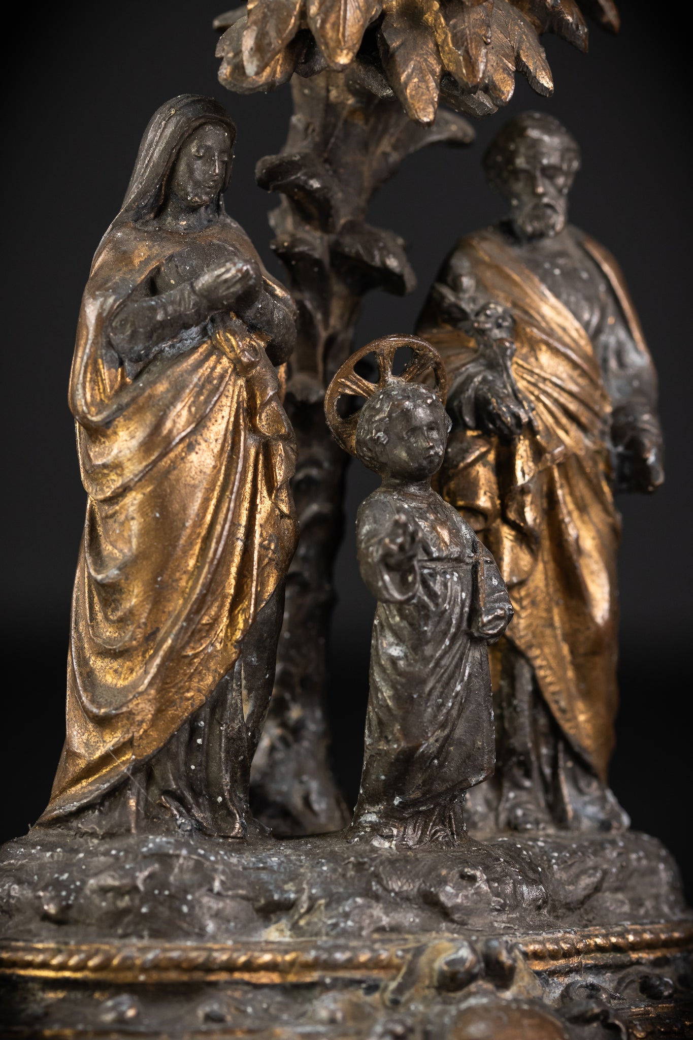 Holy Family Metal Antique Statue