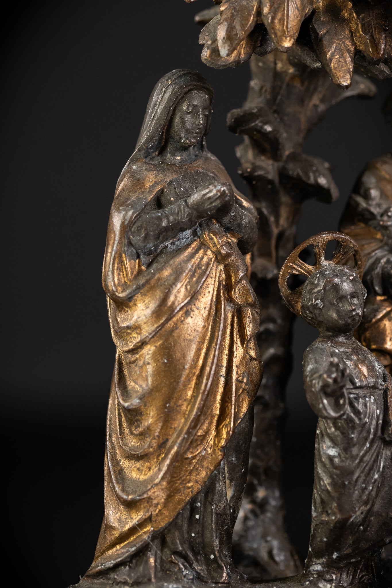 Holy Family Metal Antique Statue