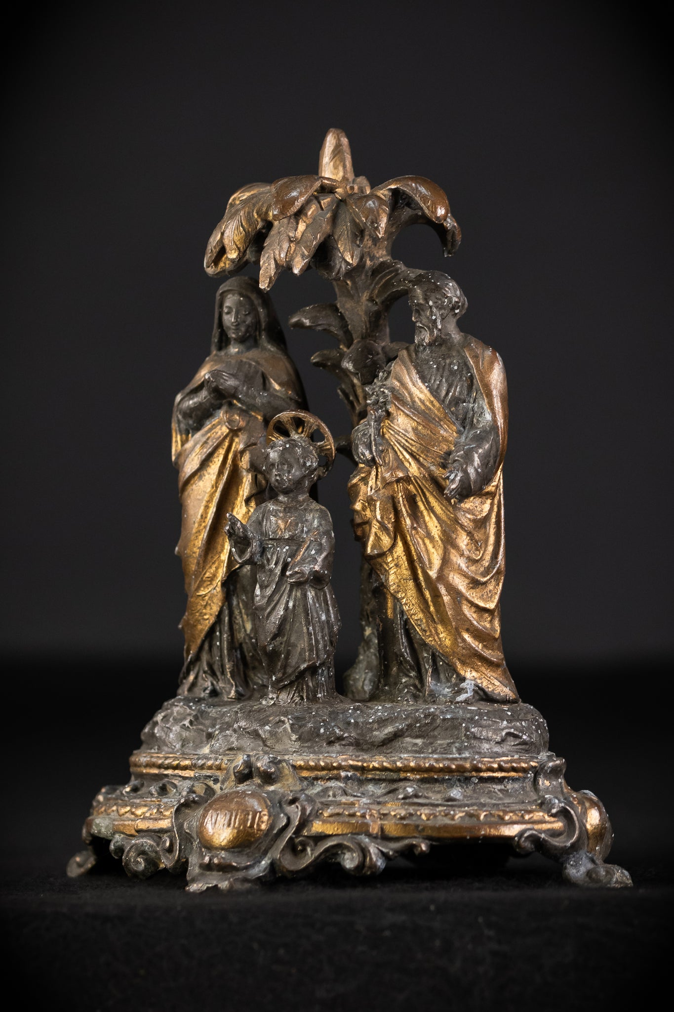 Holy Family Metal Antique Statue