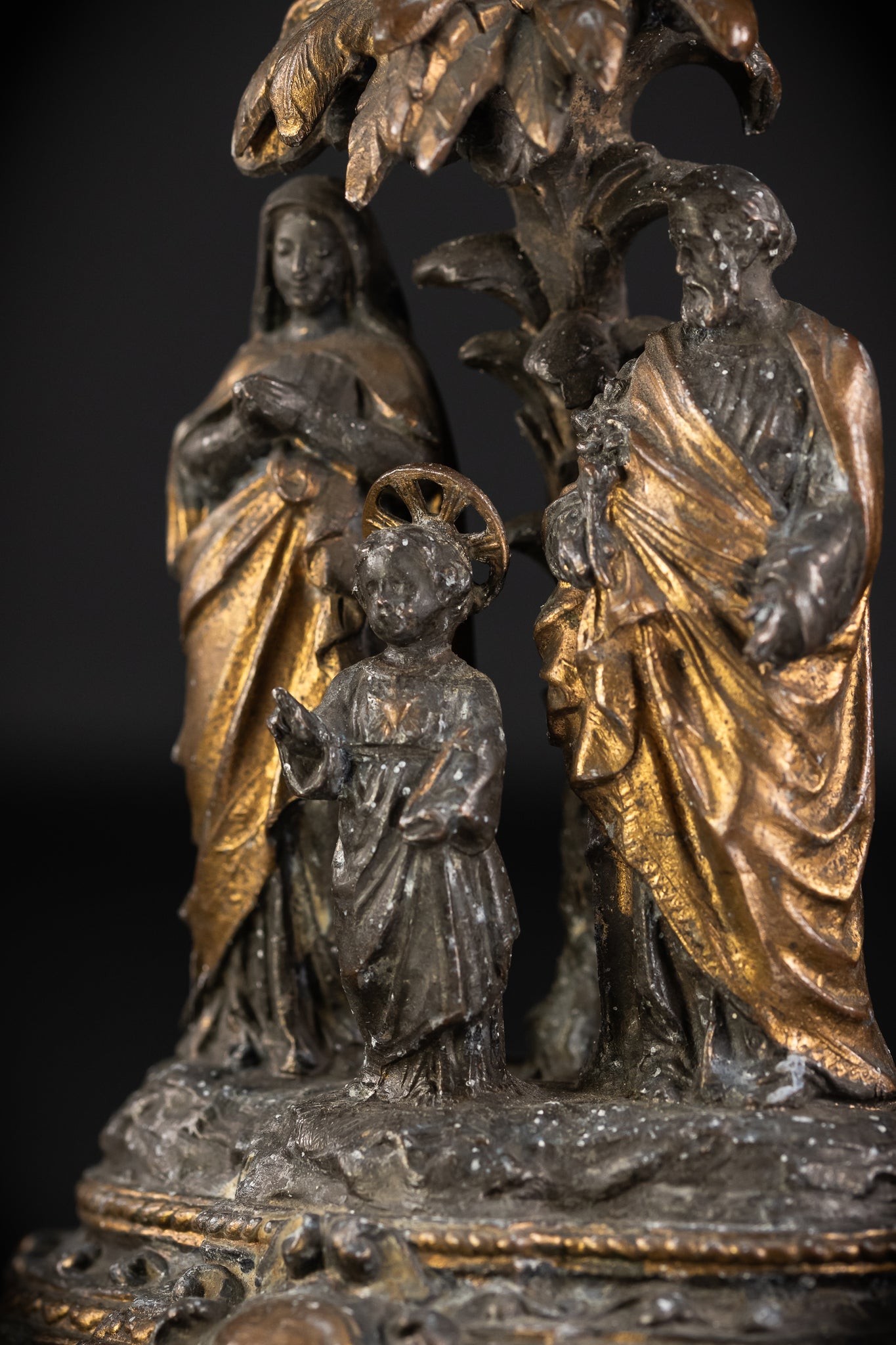 Holy Family Metal Antique Statue