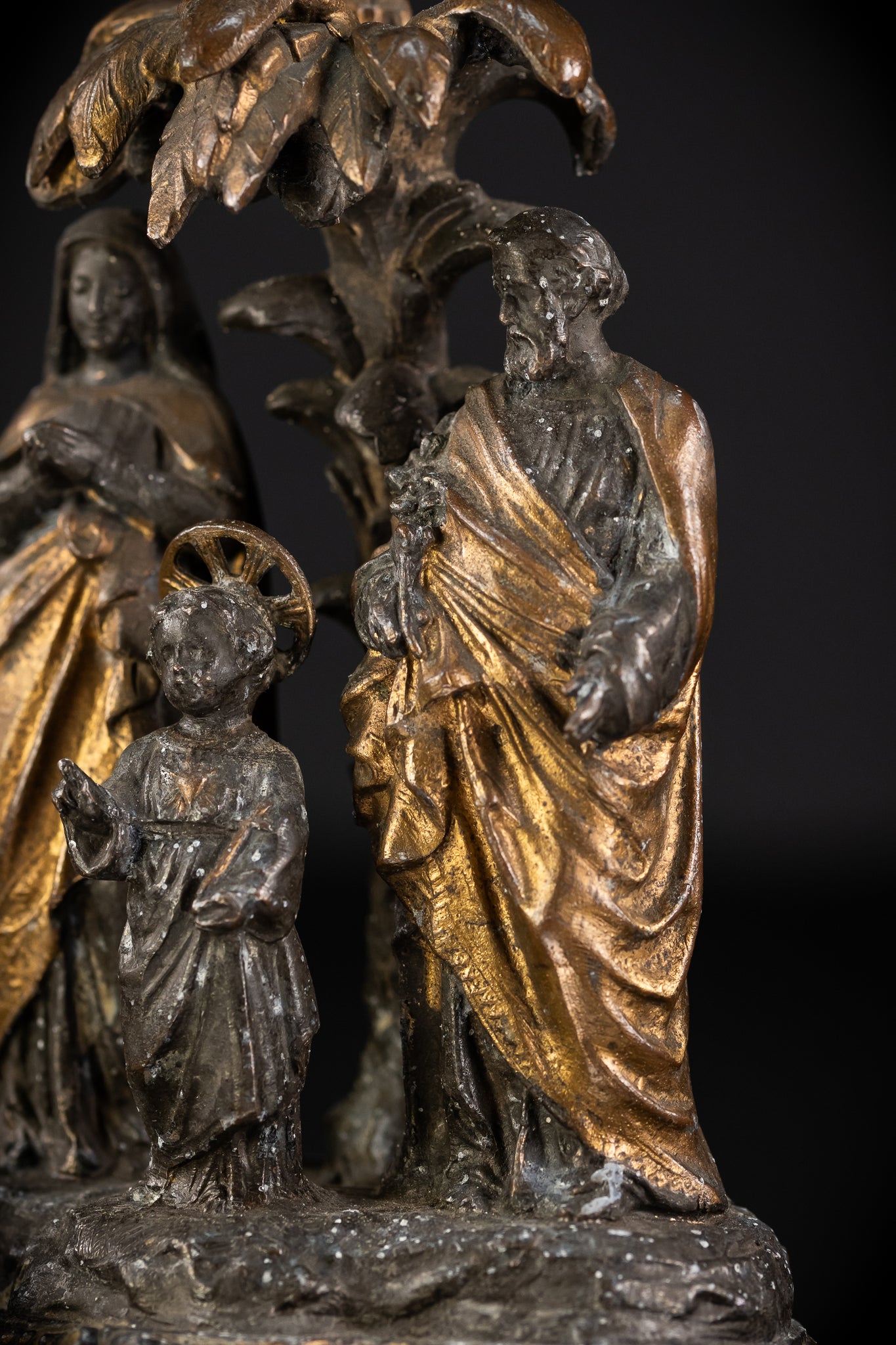 Holy Family Metal Antique Statue