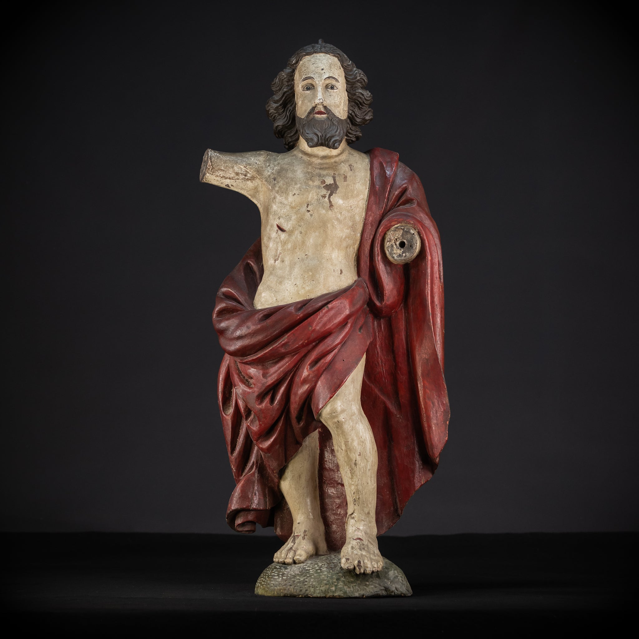 Ressurection of Jesus Wood | 1700s Antique | 28.3"