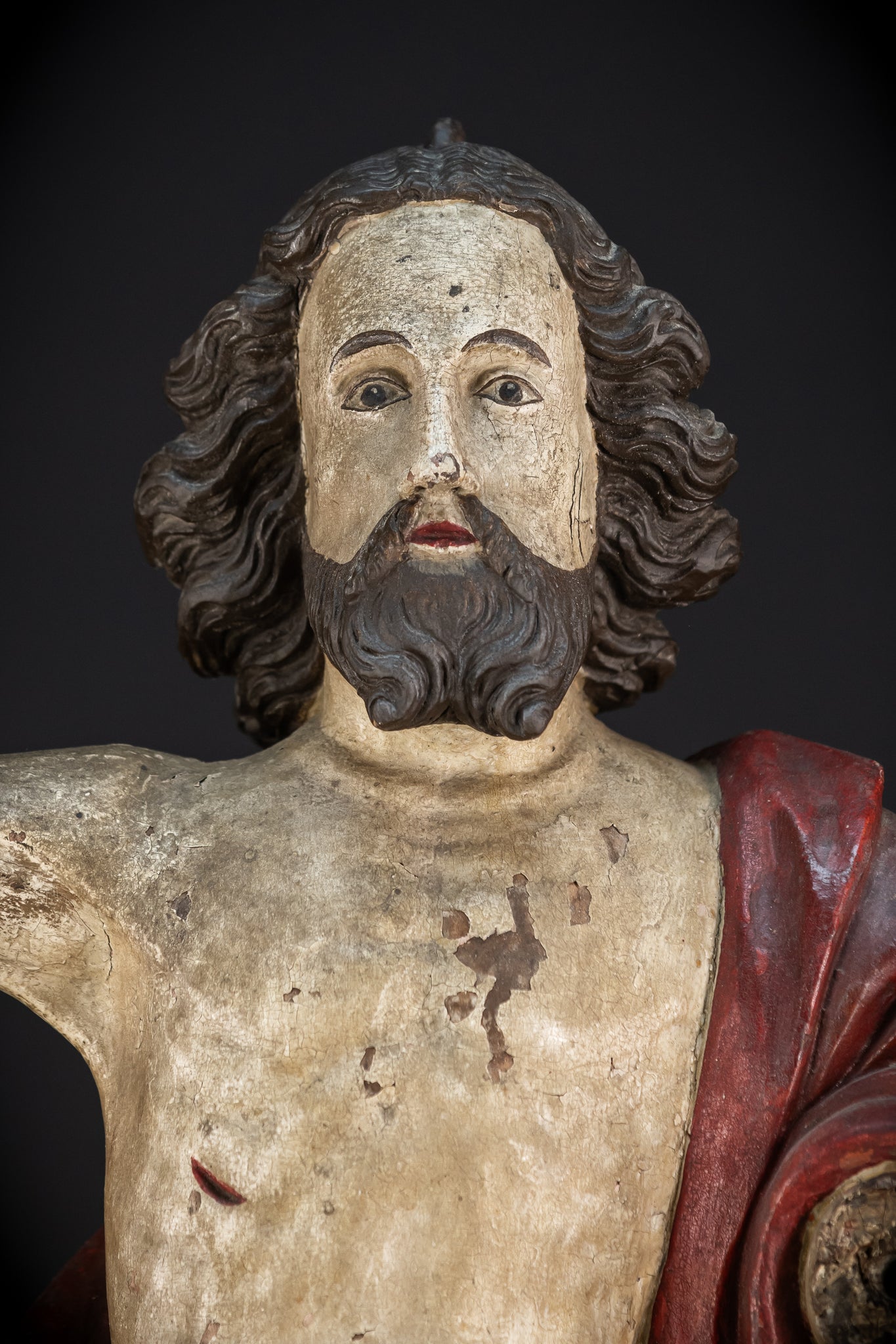 Ressurection of Jesus Wood | 1700s Antique | 28.3"