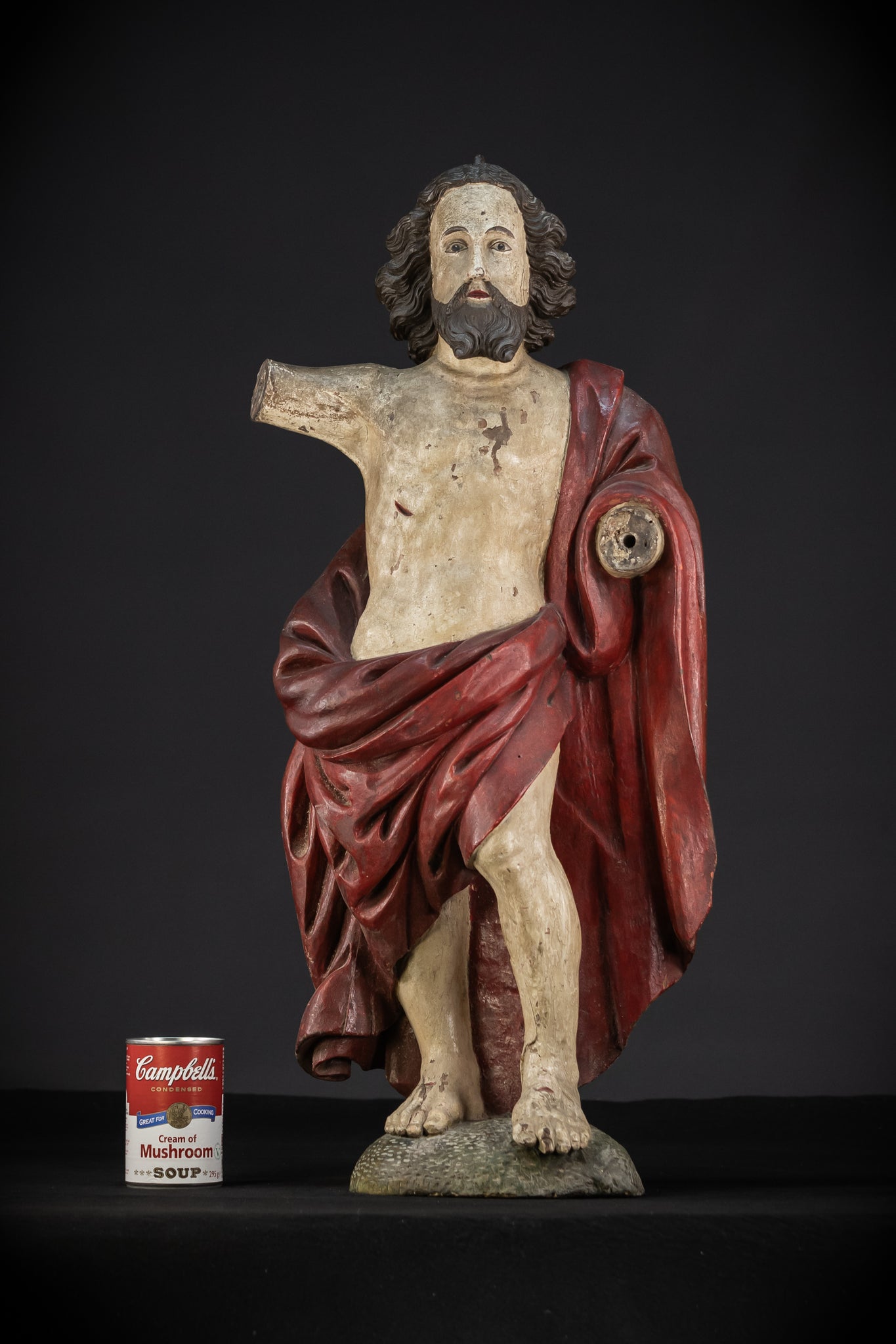 Ressurection of Jesus Wood | 1700s Antique | 28.3"