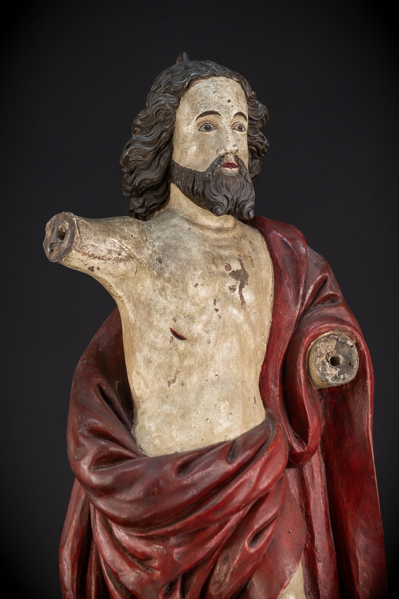 Ressurection of Jesus Wood | 1700s Antique | 28.3"