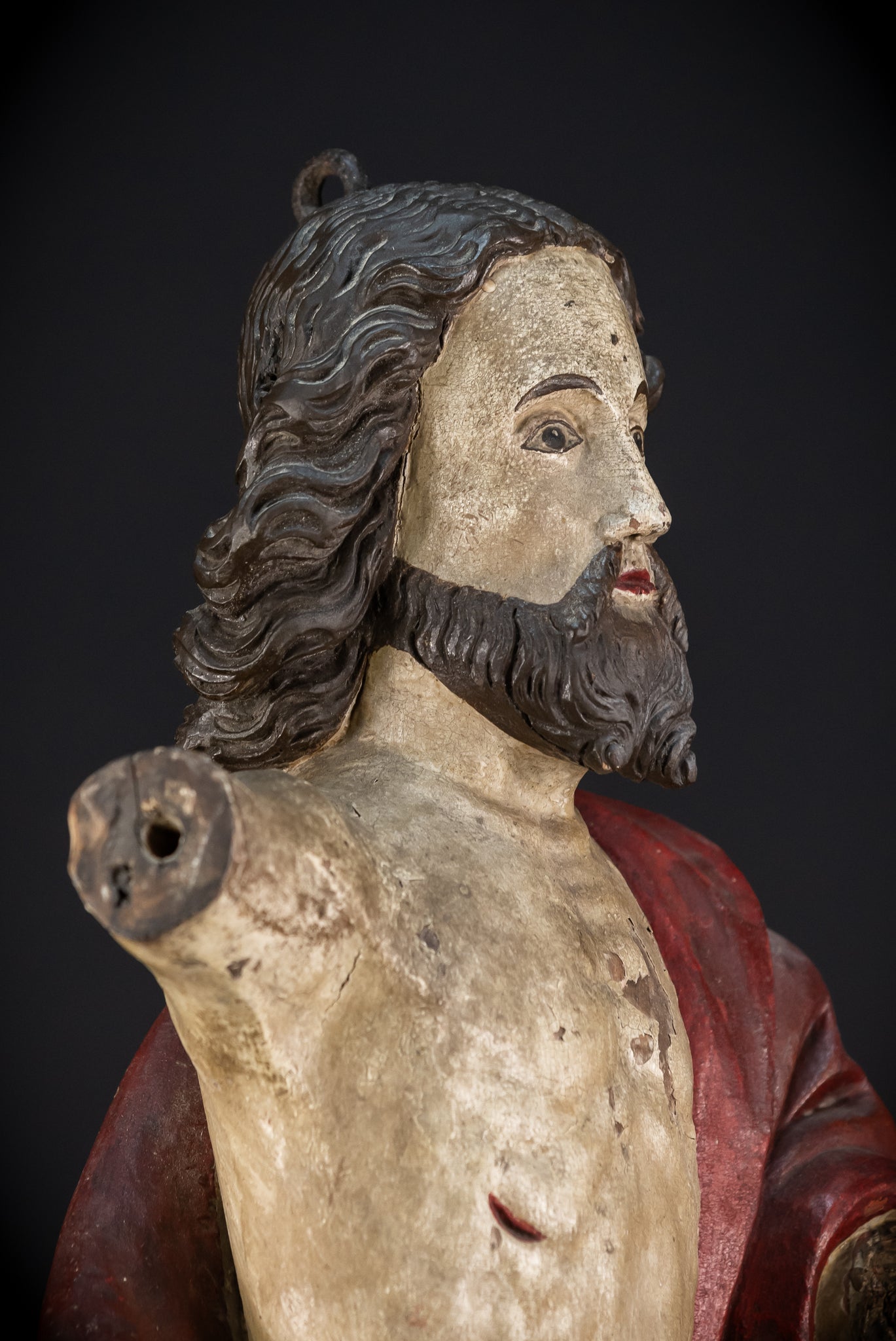 Ressurection of Jesus Wood | 1700s Antique | 28.3"