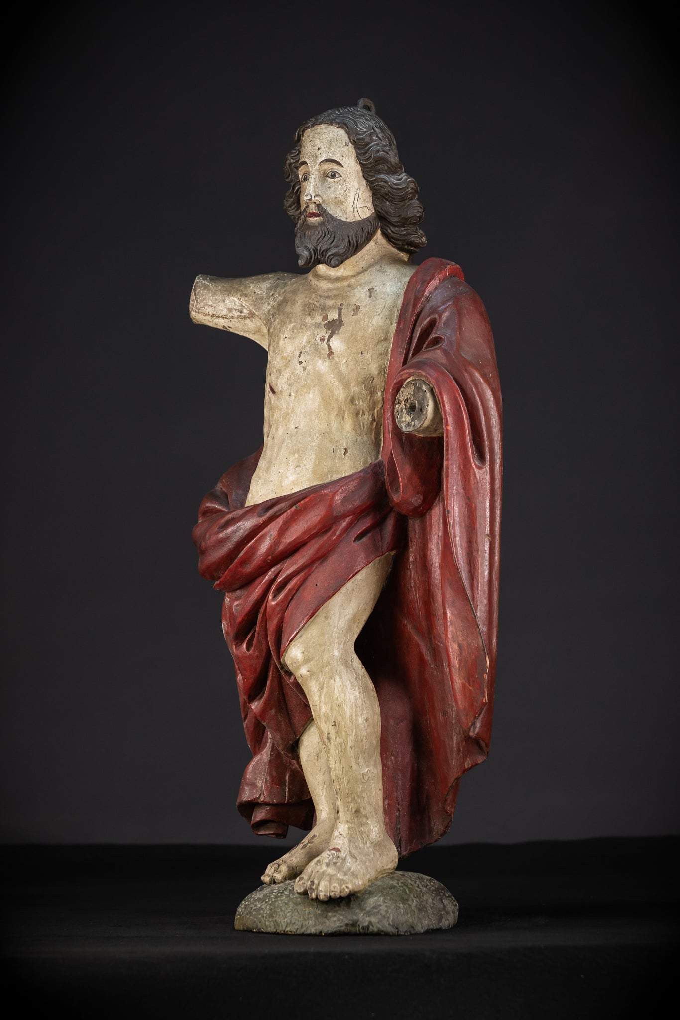 Ressurection of Jesus Wood | 1700s Antique | 28.3"