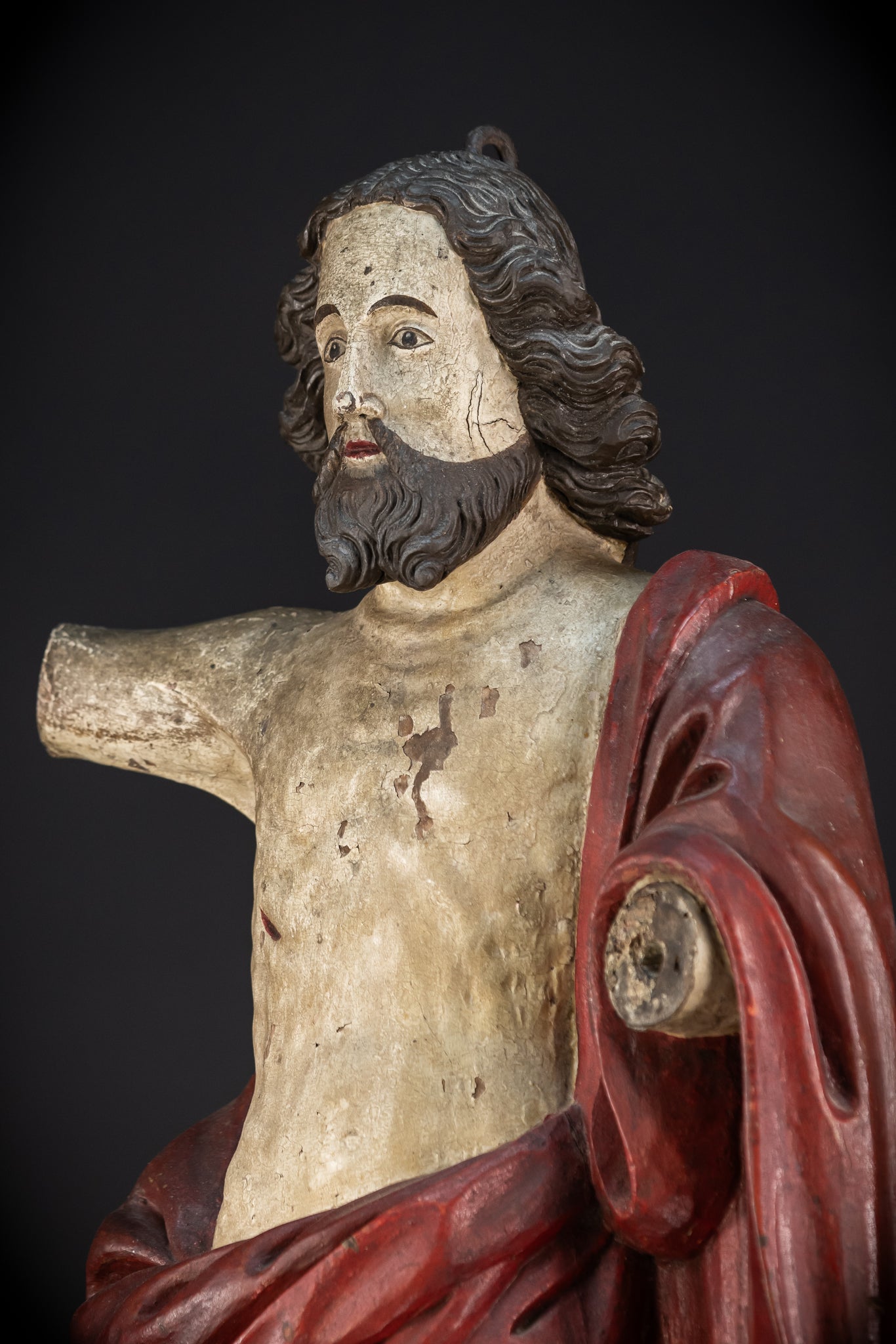 Ressurection of Jesus Wood | 1700s Antique | 28.3"