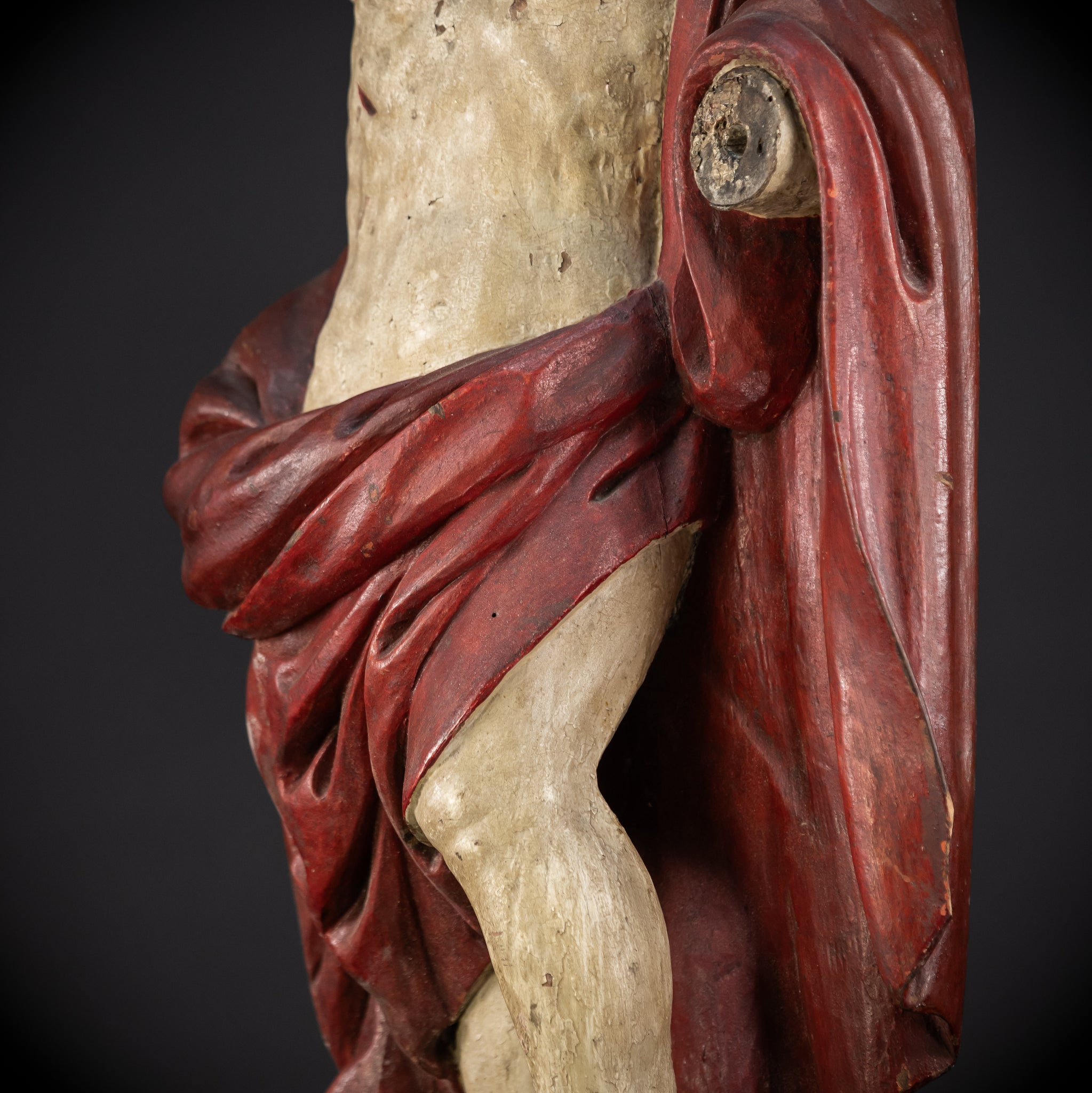 Ressurection of Jesus Wood | 1700s Antique | 28.3"