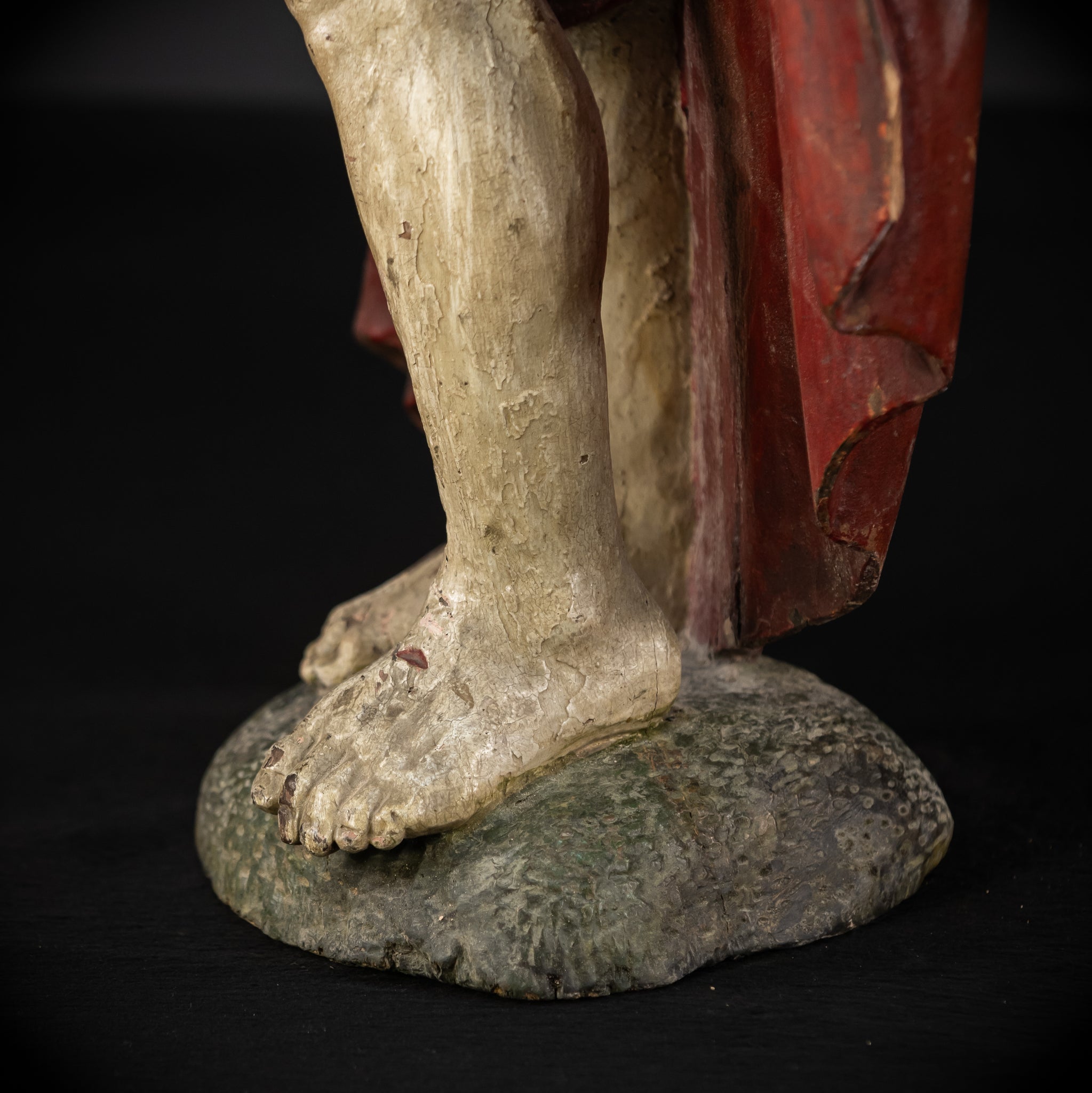 Ressurection of Jesus Wood | 1700s Antique | 28.3"