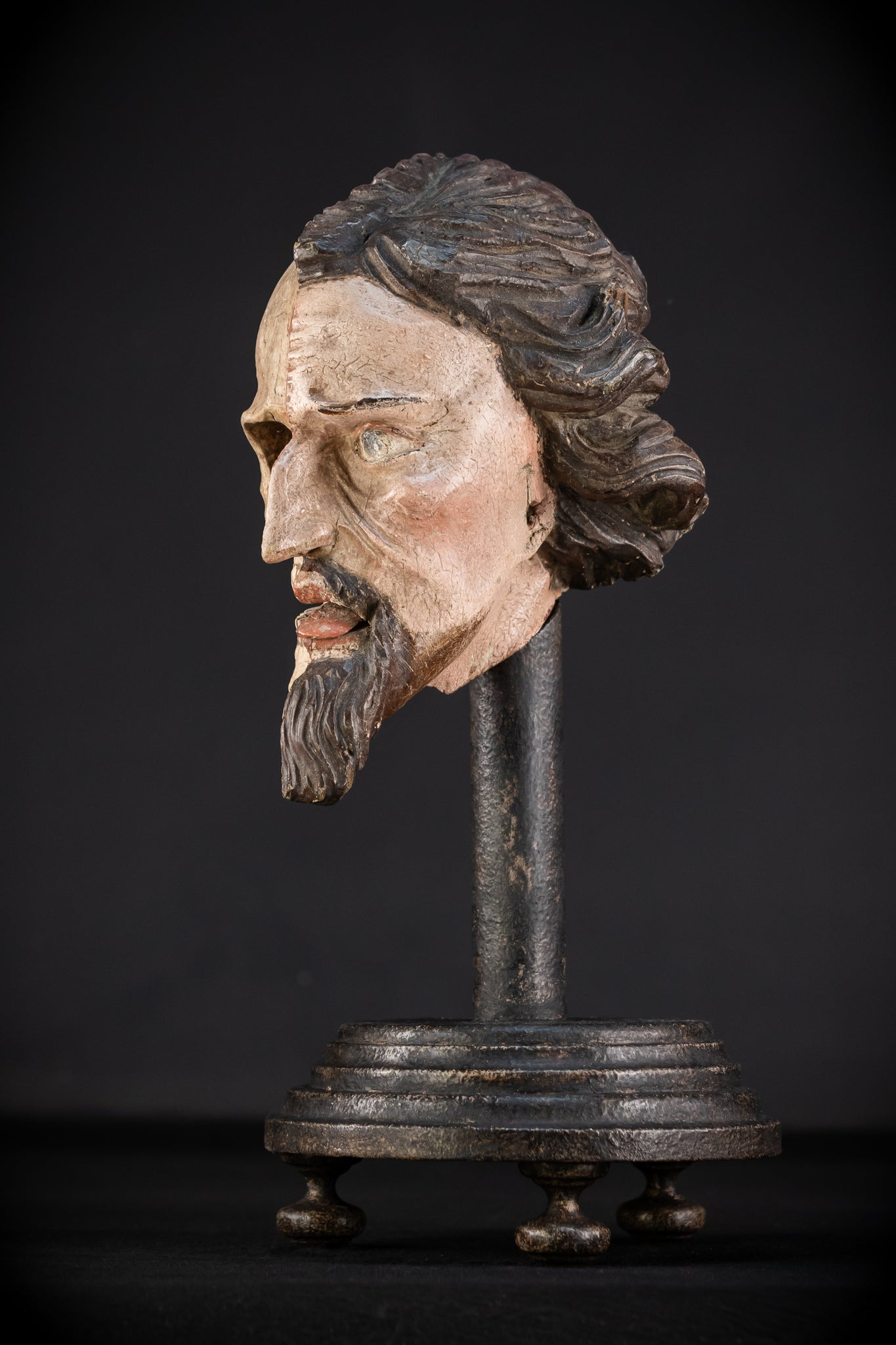 Memento Mori Wood Carving | Italian 1700s Antique 16.5"