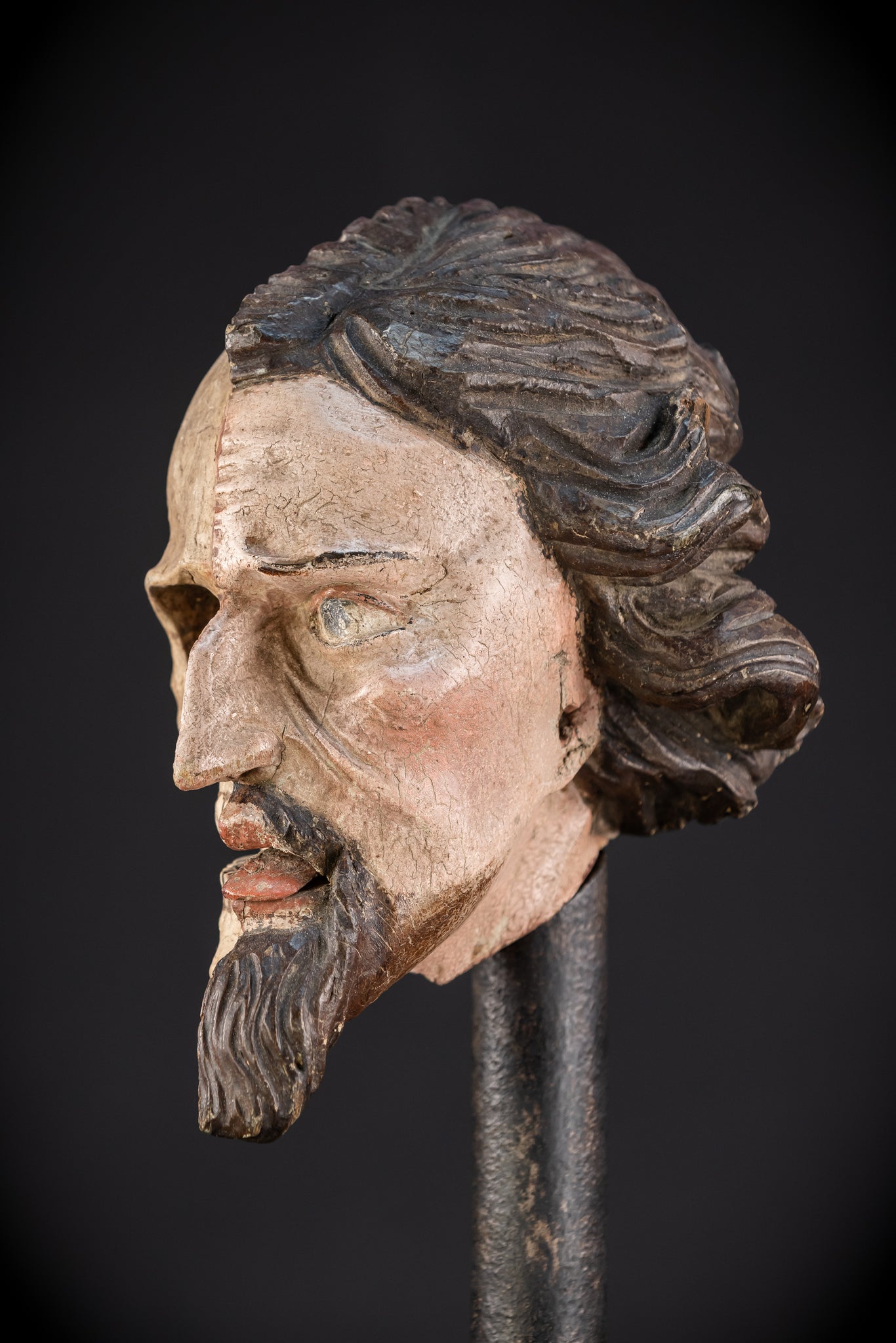 Memento Mori Wood Carving | Italian 1700s Antique 16.5"