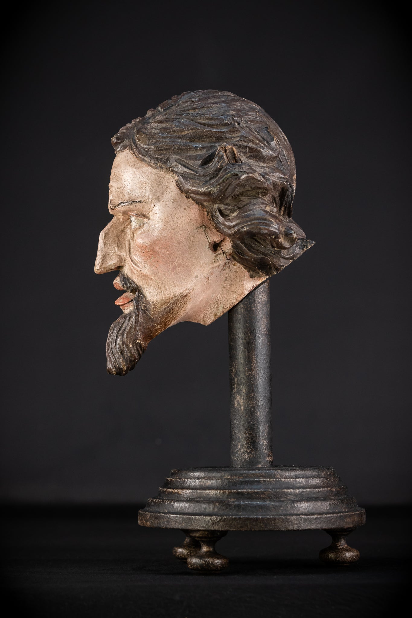 Memento Mori Wood Carving | Italian 1700s Antique 16.5"
