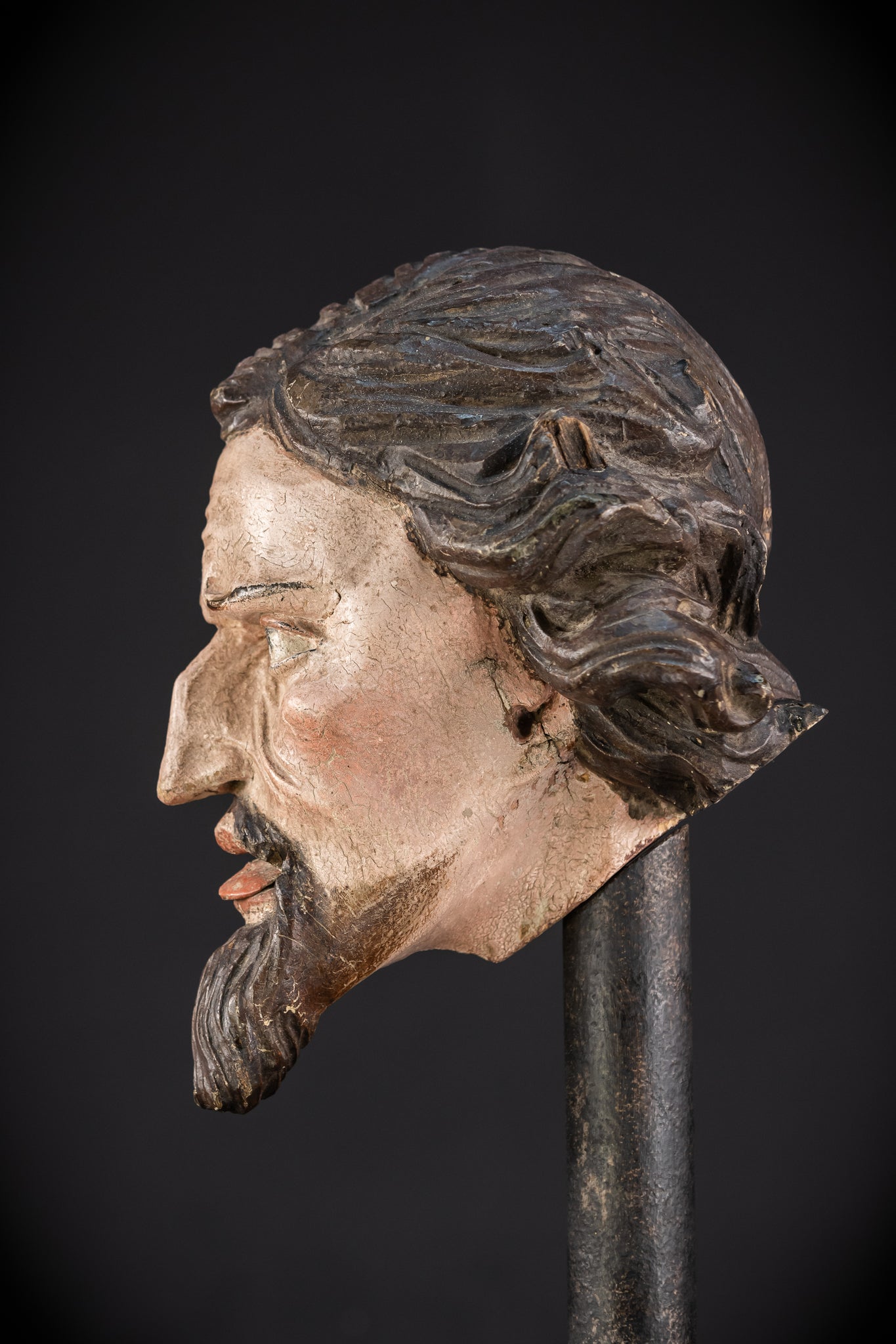 Memento Mori Wood Carving | Italian 1700s Antique 16.5"