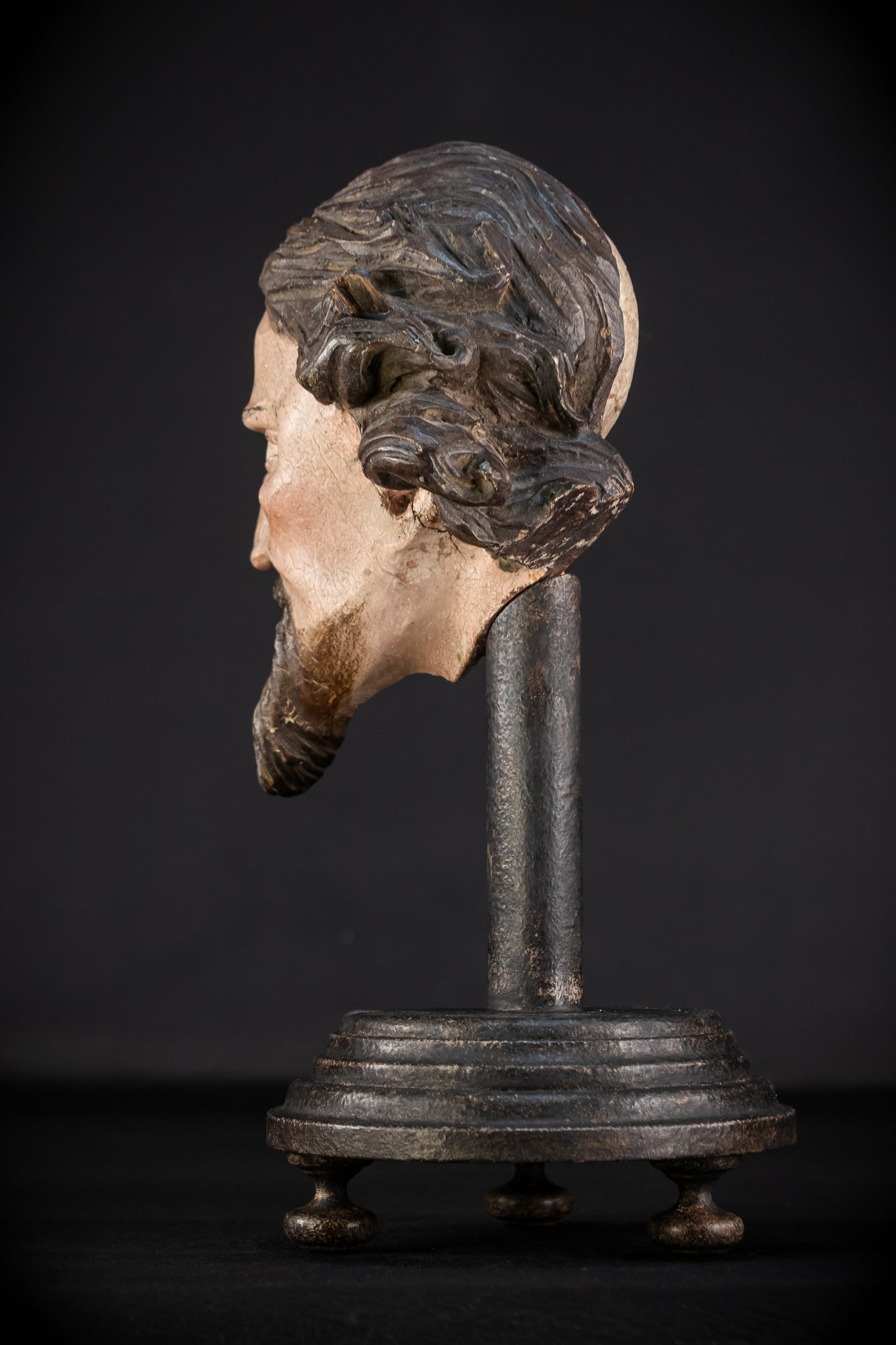 Memento Mori Wood Carving | Italian 1700s Antique 16.5"