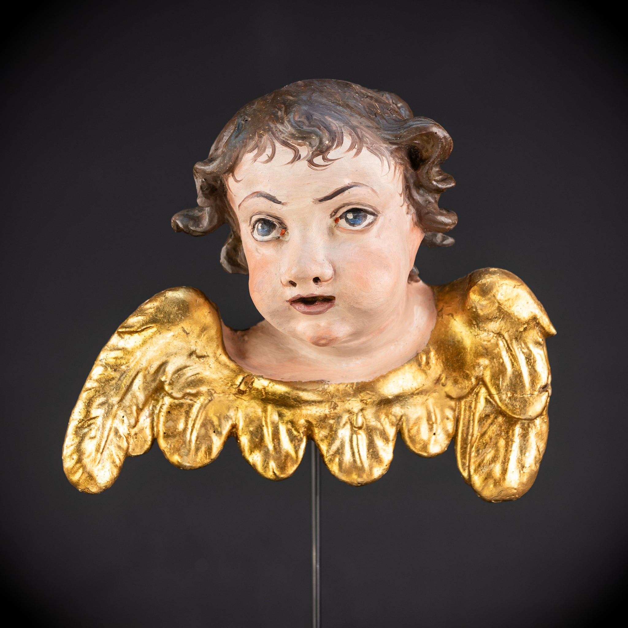 Angel Wood Carving | 1700s Antique