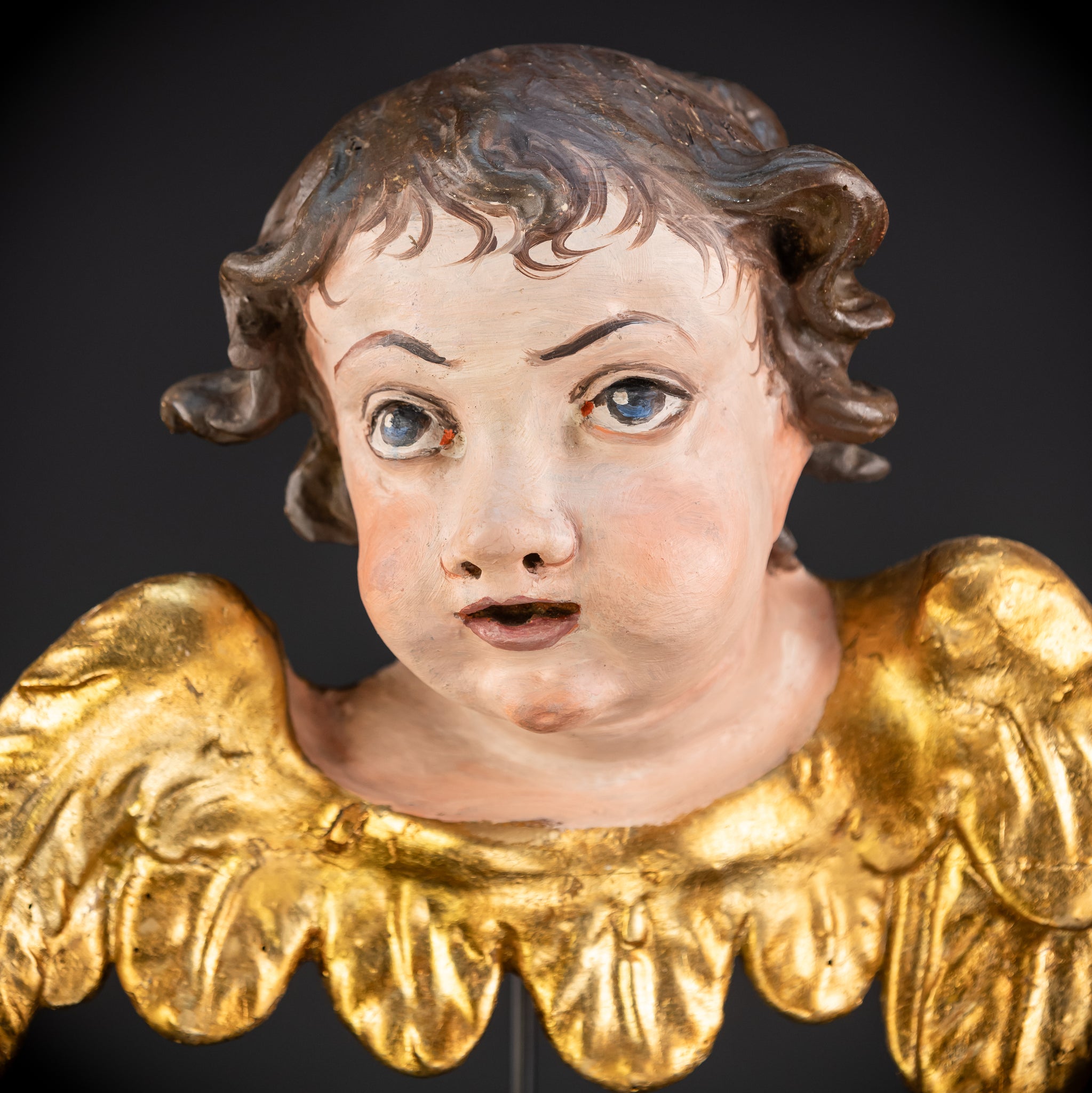 Angel Wood Carving | 1700s Antique