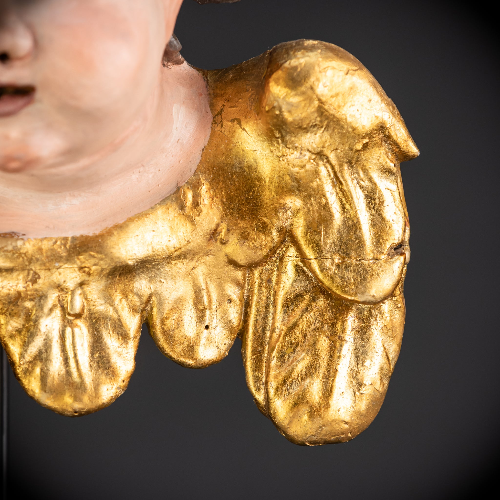 Angel Wood Carving | 1700s Antique