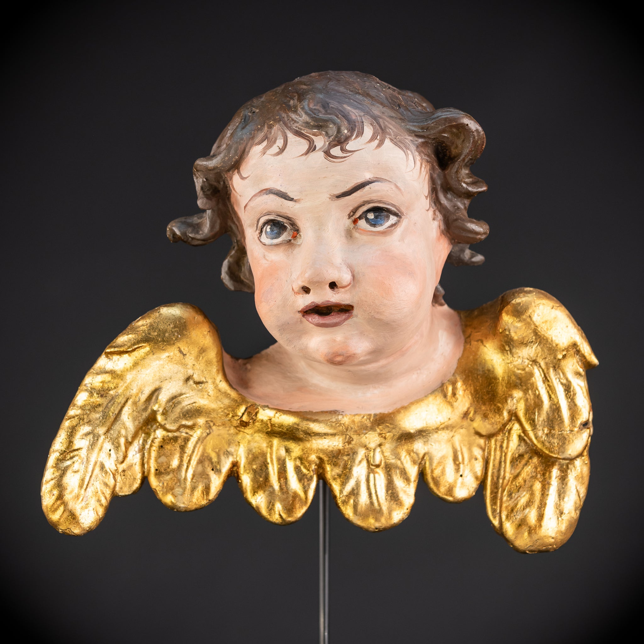 Angel Wood Carving | 1700s Antique